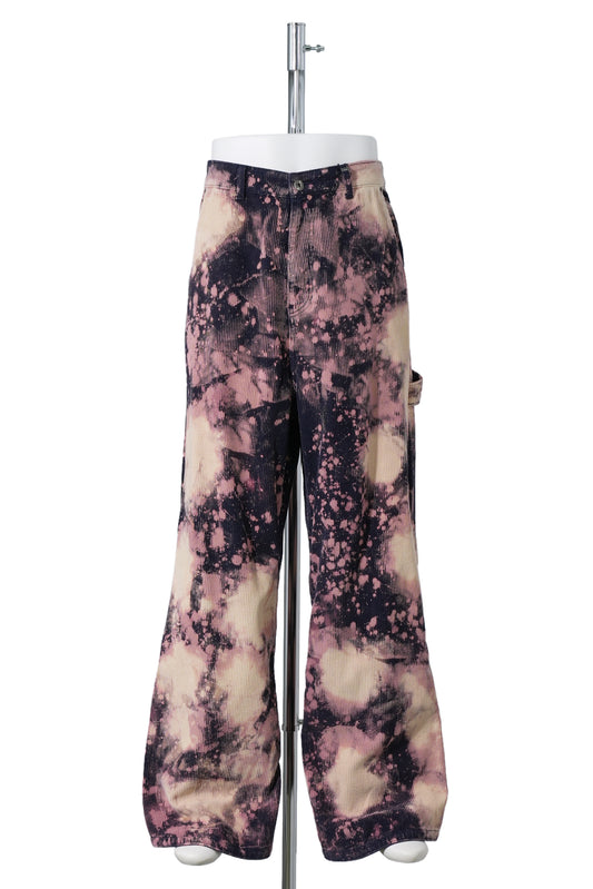 NAVY MENS IRREGULAR WASHED TROUSERS / NAVY