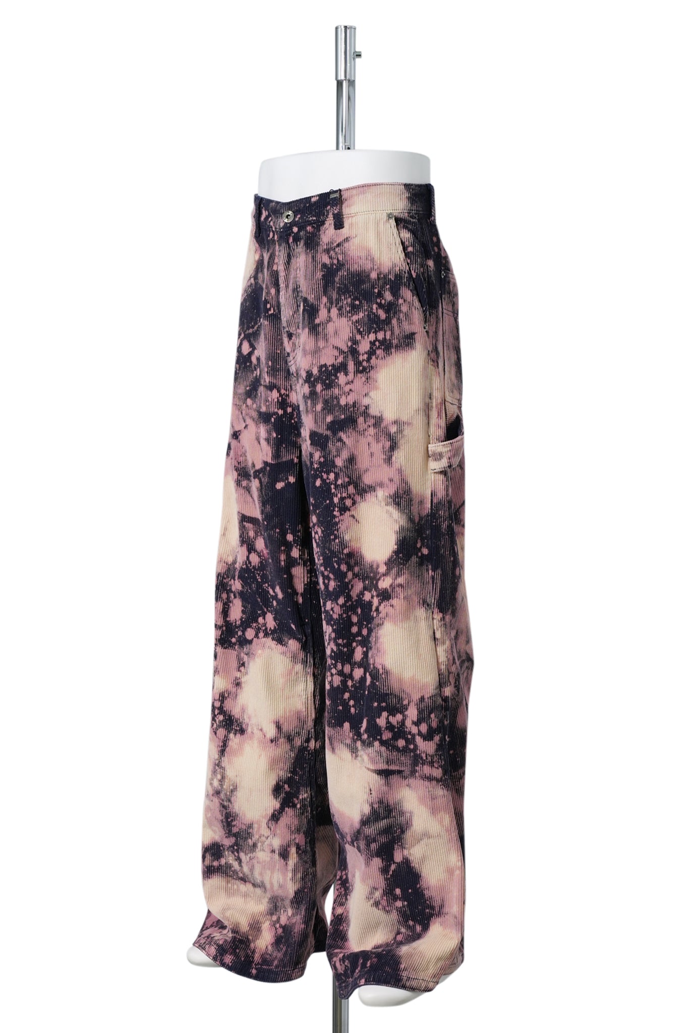 NAVY MENS IRREGULAR WASHED TROUSERS / NAVY