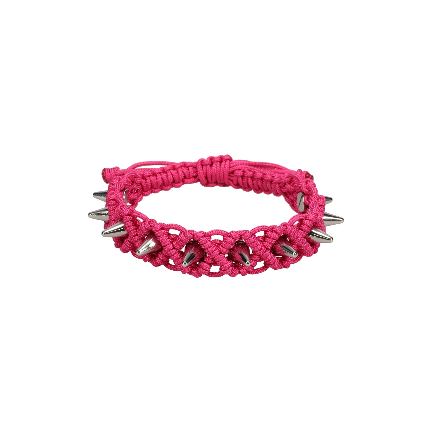 PINK HANDMADE STUDDED NOEUD BRACELET / PINK