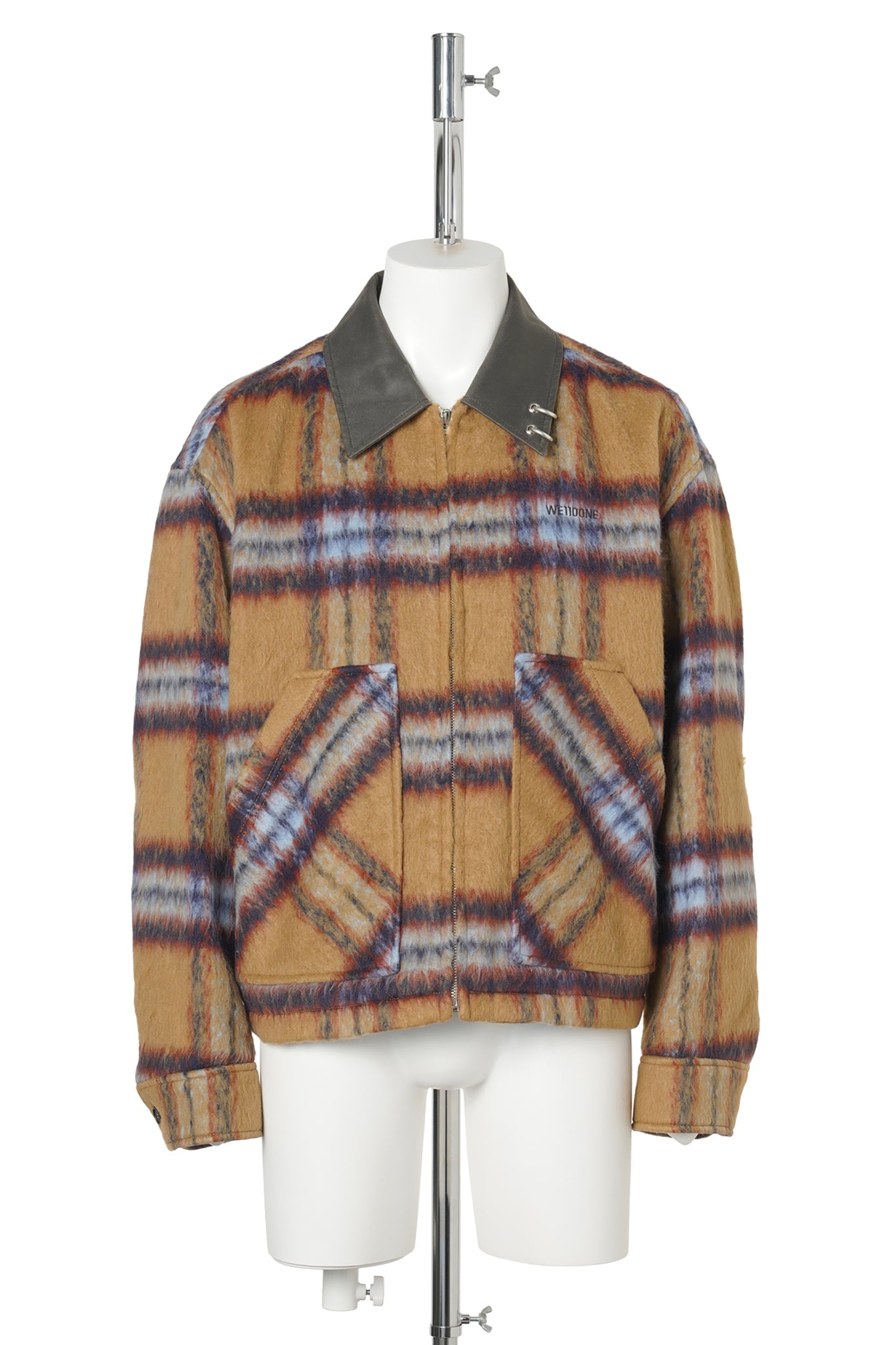 CAMEL CHECK PATTERN JACKET / CAMEL