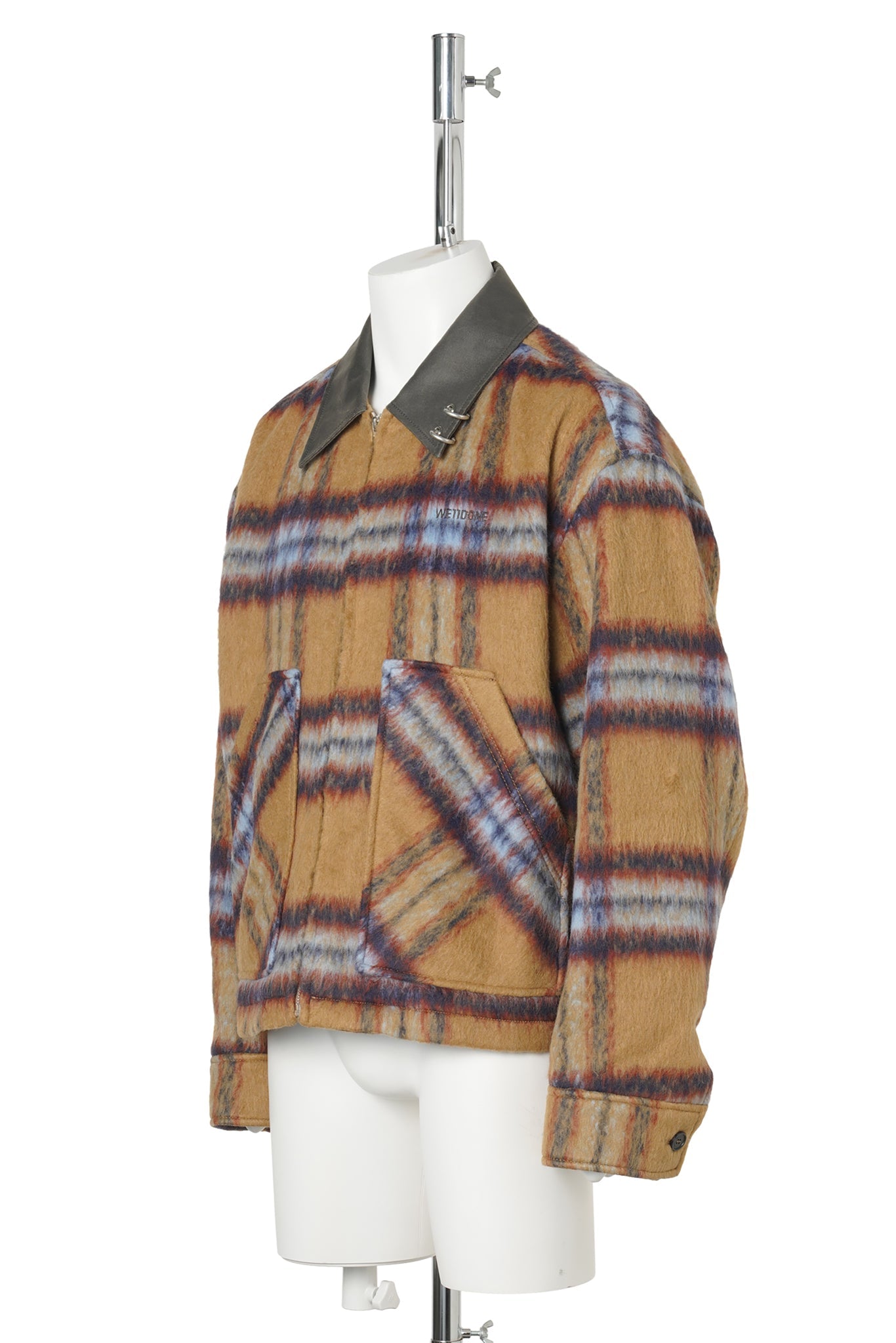 CAMEL CHECK PATTERN JACKET / CAMEL