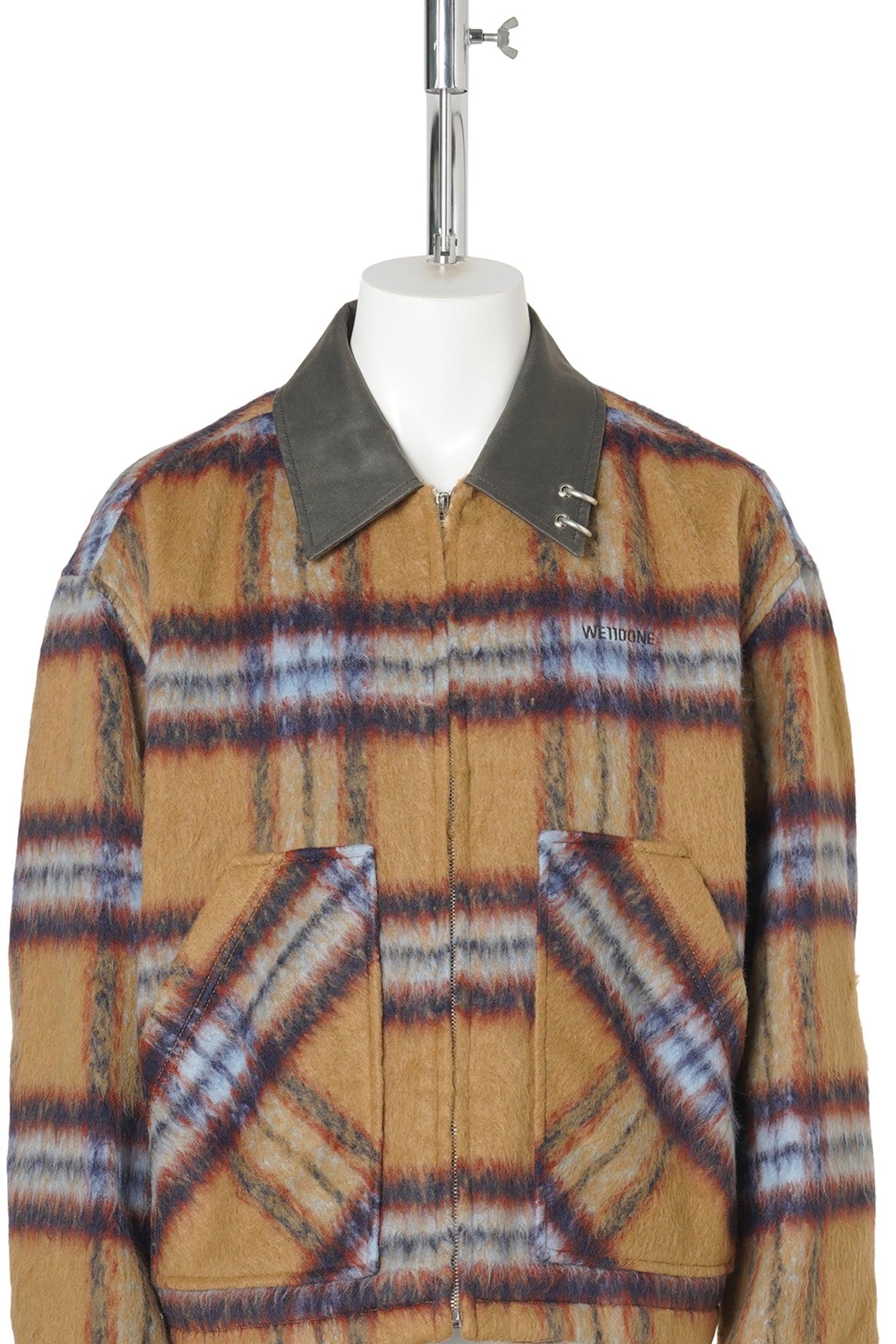 CAMEL CHECK PATTERN JACKET / CAMEL