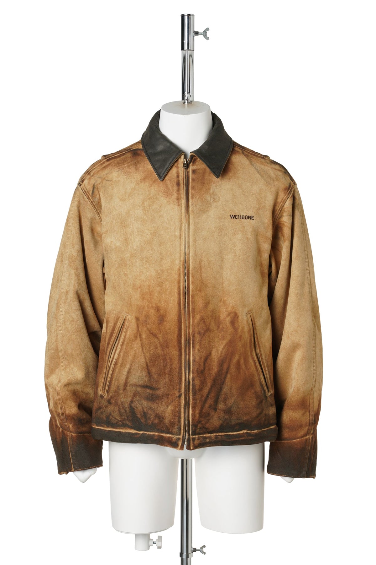 BEIGE VINTAGE SUEDE WORK JACKET / BEIGE