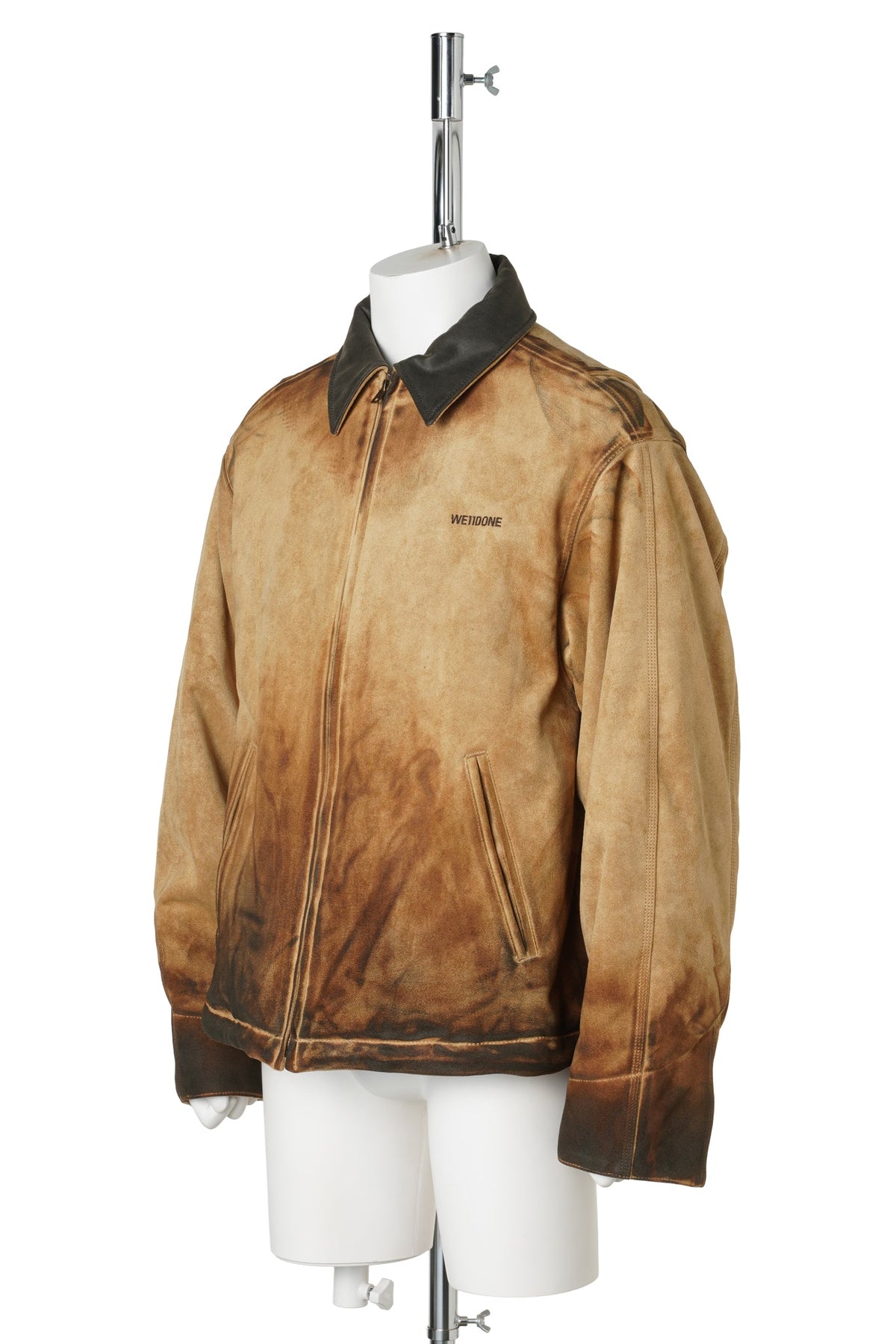 BEIGE VINTAGE SUEDE WORK JACKET / BEIGE