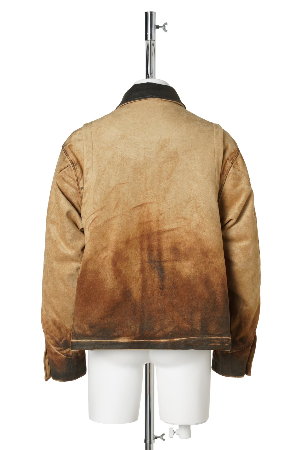 BEIGE VINTAGE SUEDE WORK JACKET / BEIGE