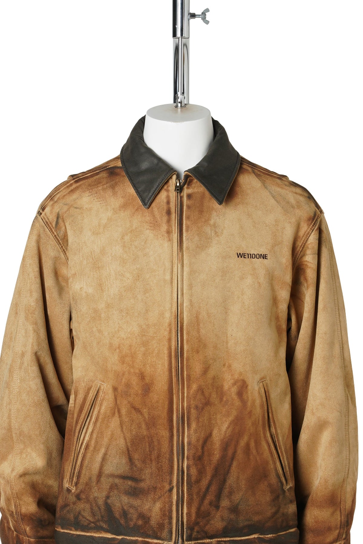 BEIGE VINTAGE SUEDE WORK JACKET / BEIGE