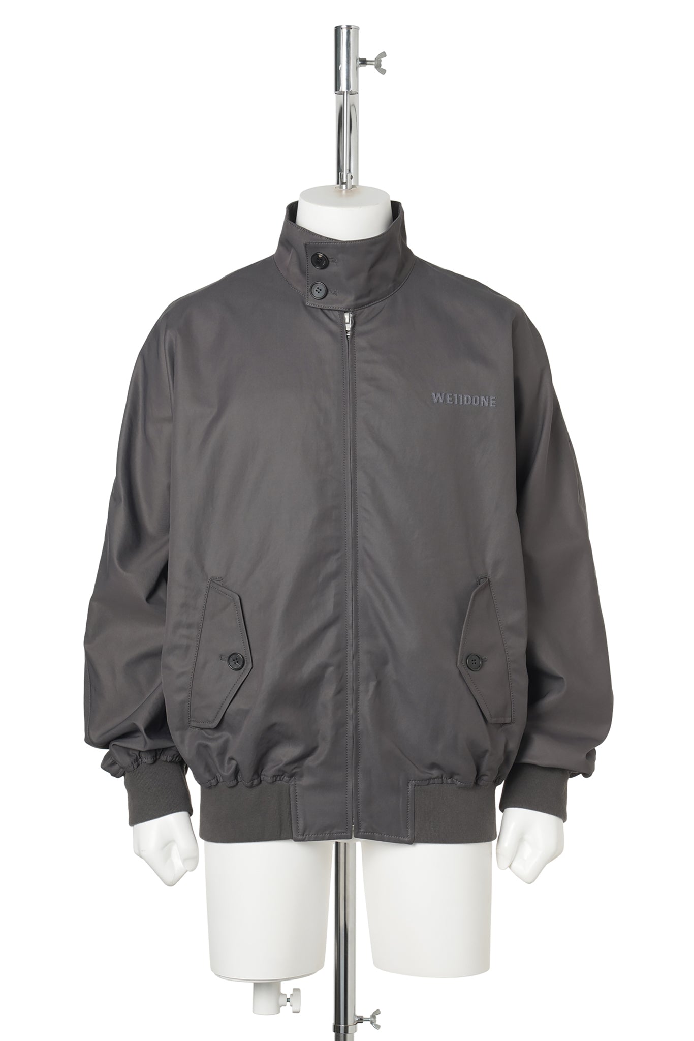 CHARCOAL DOLMAN HARRINGTON JACKET / CHARCOAL