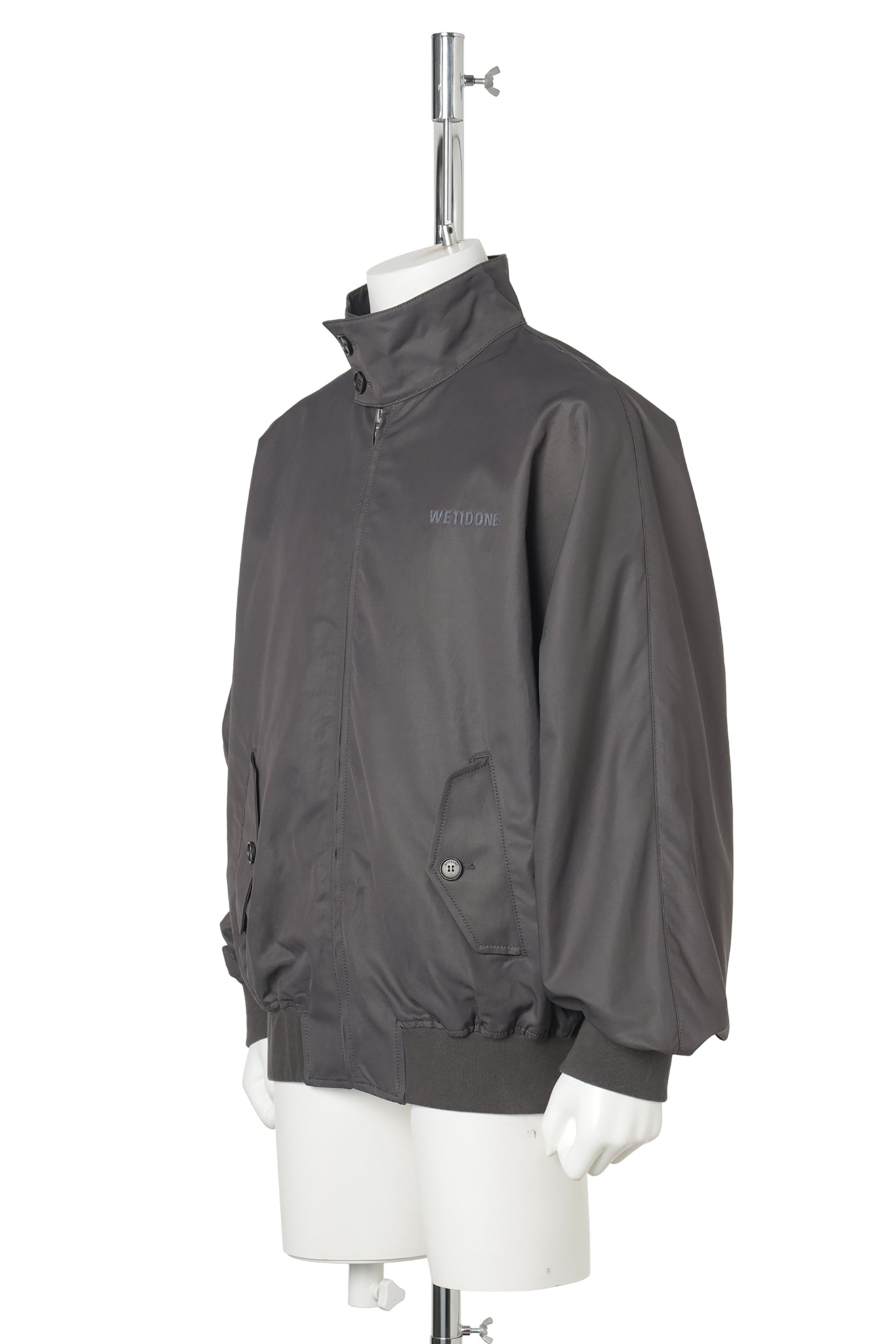CHARCOAL DOLMAN HARRINGTON JACKET / CHARCOAL