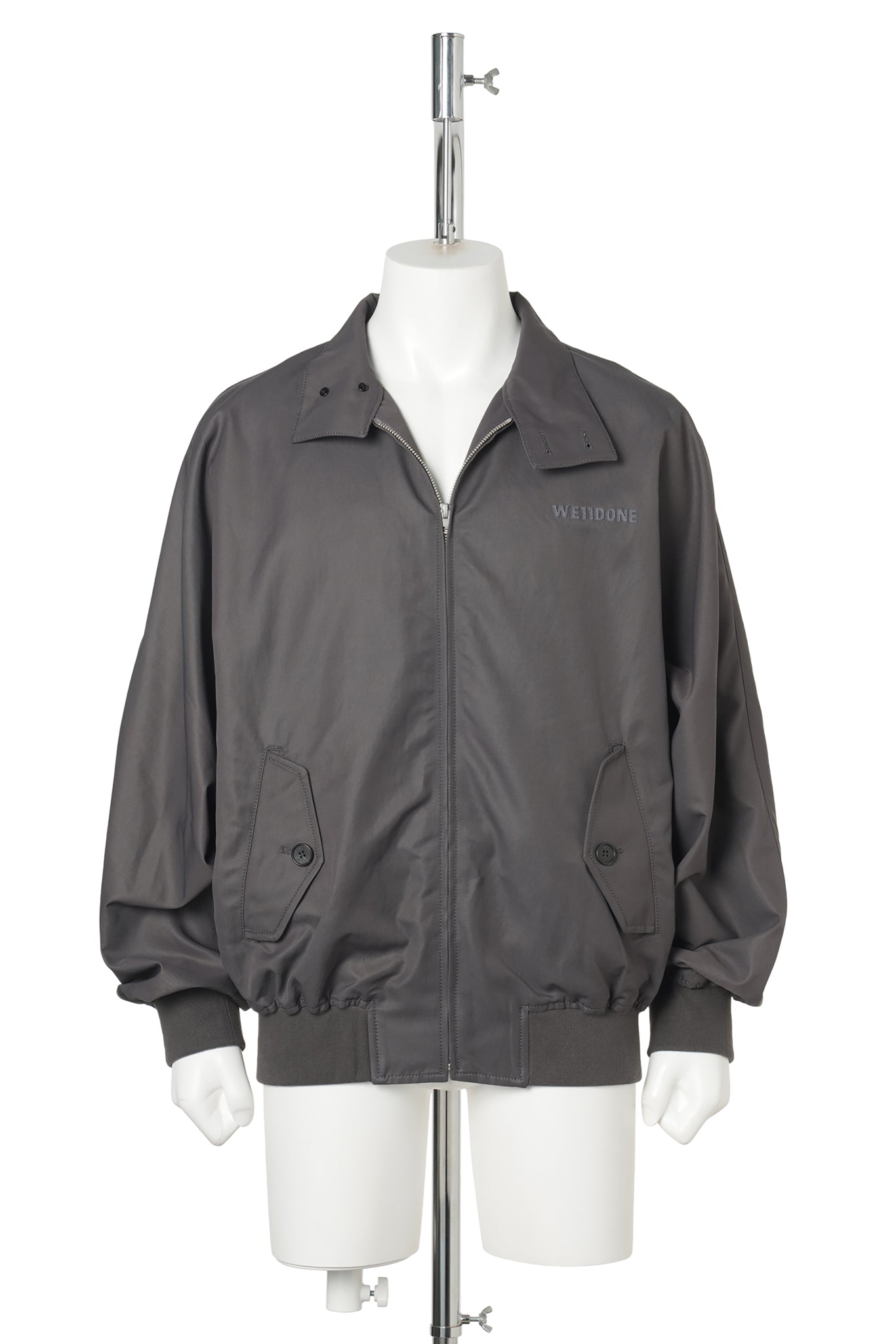 CHARCOAL DOLMAN HARRINGTON JACKET / CHARCOAL