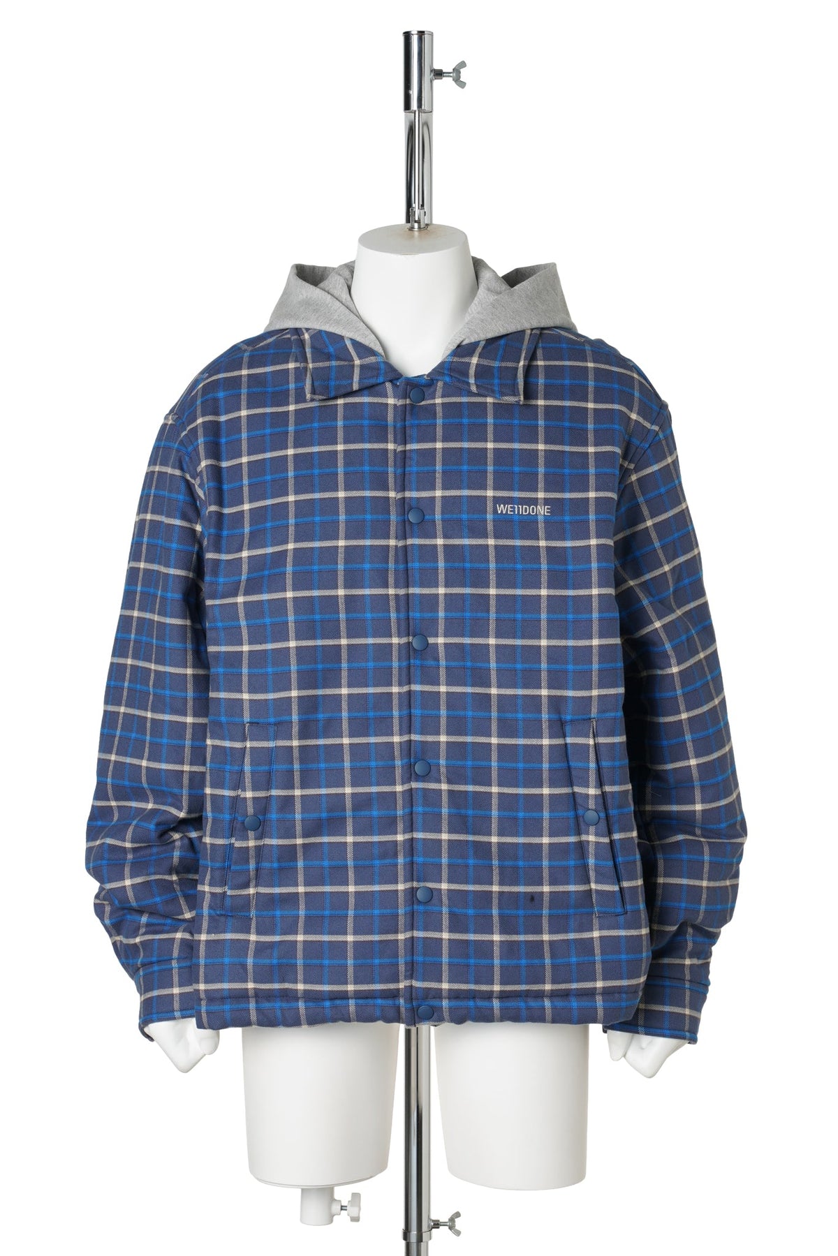 BLUE DETACHABLE HOODED SHIRT JUMPER / BLUE