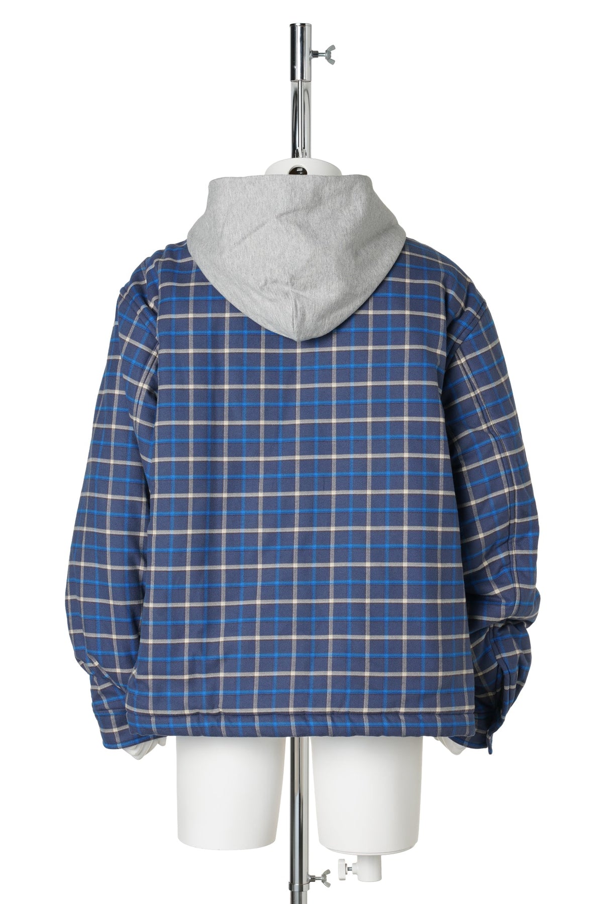 BLUE DETACHABLE HOODED SHIRT JUMPER / BLUE