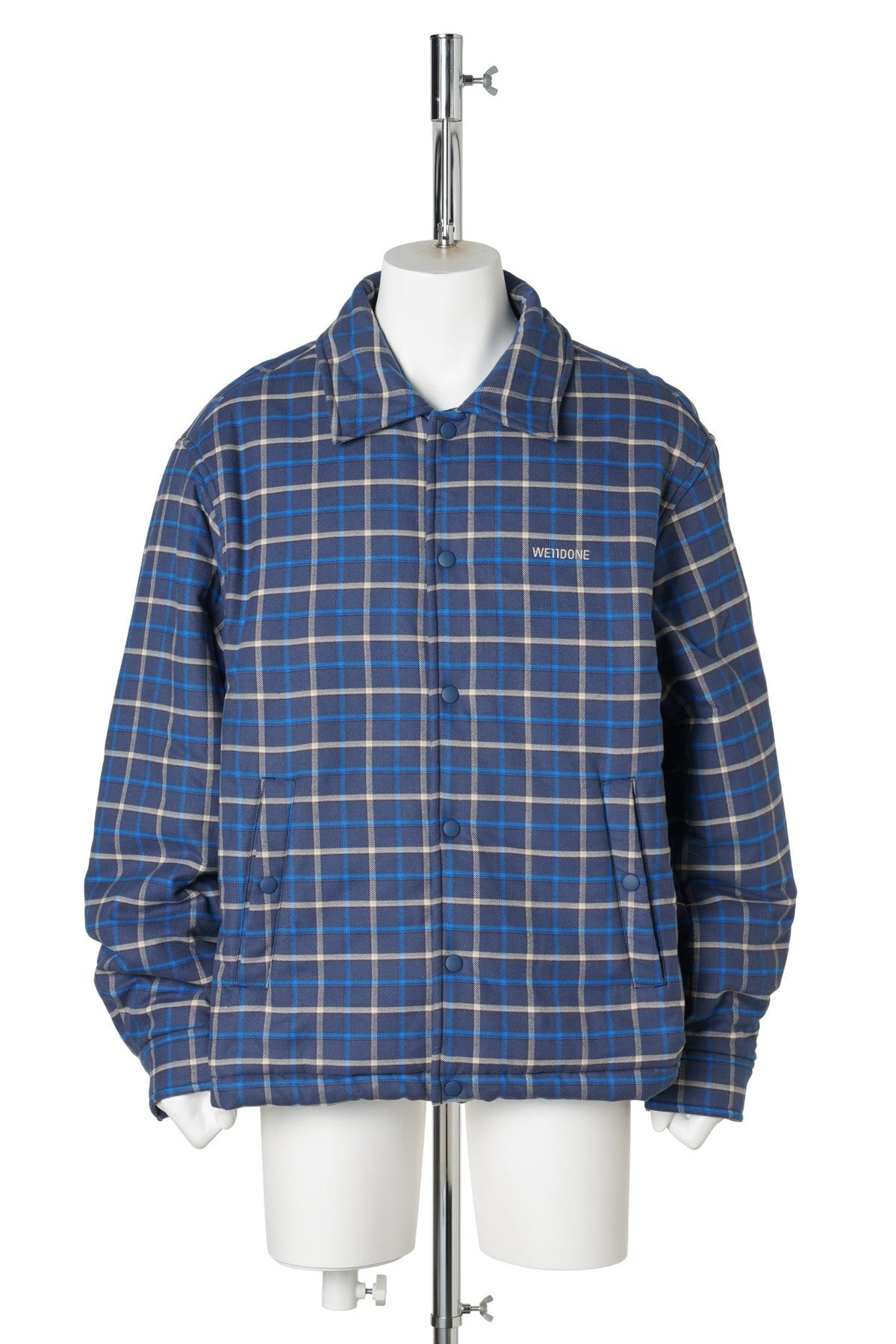 BLUE DETACHABLE HOODED SHIRT JUMPER / BLUE