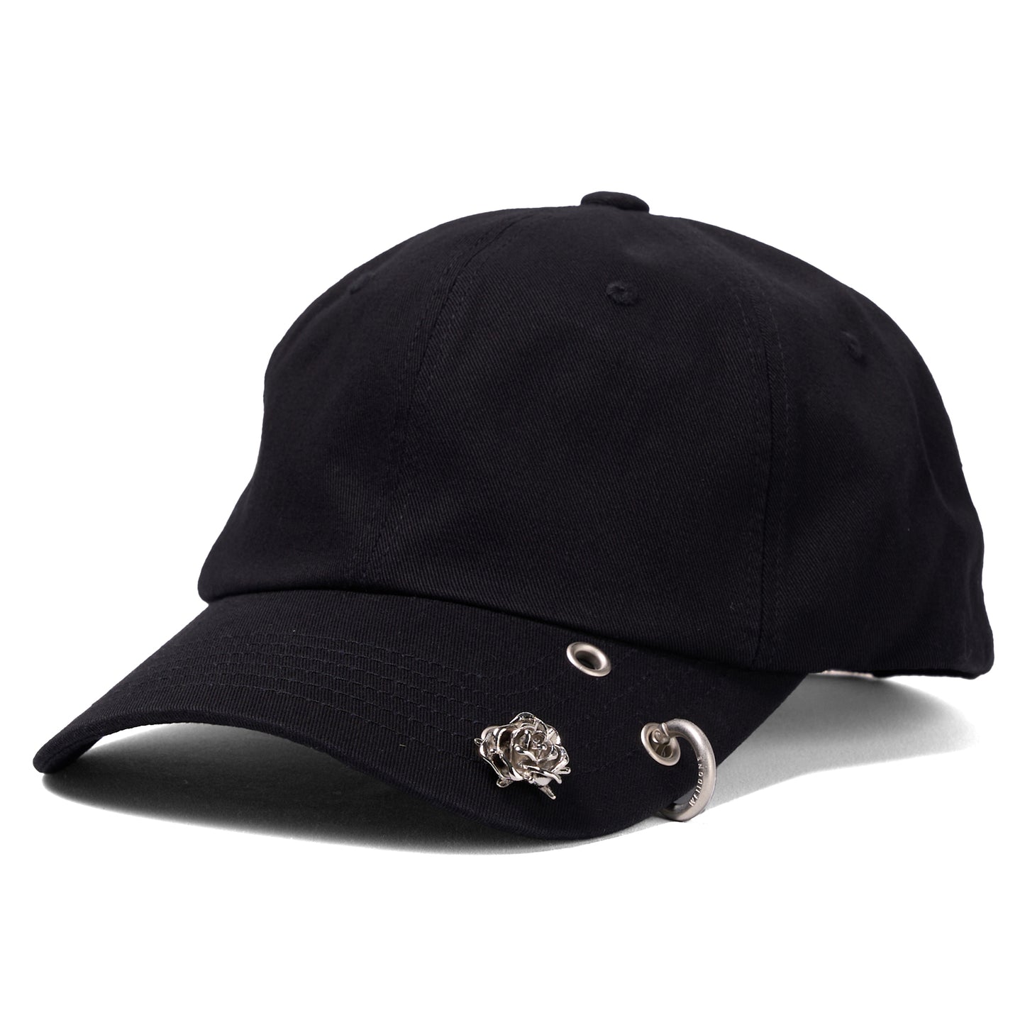 BLACK SPIKE ROSE CAP / BLACK