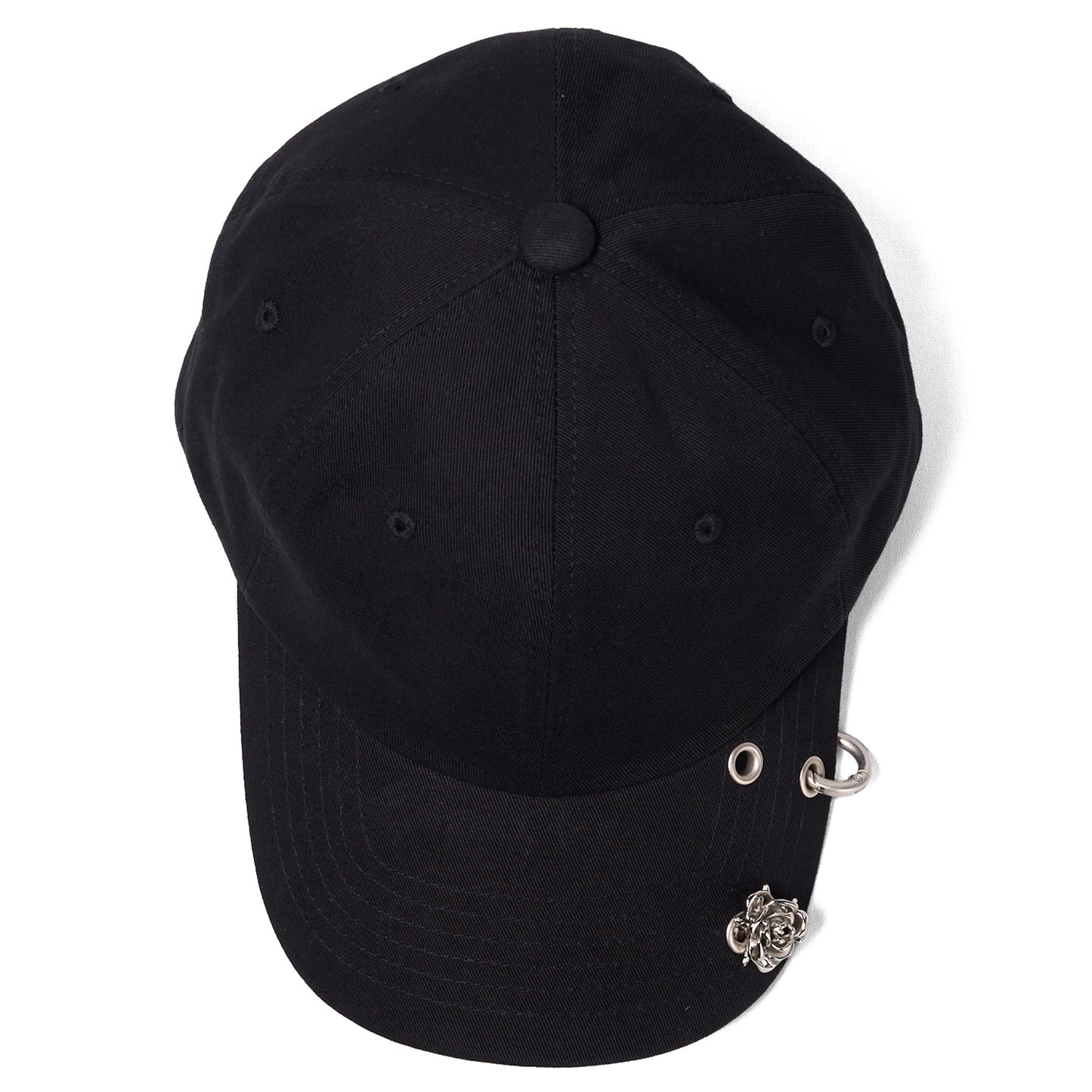 BLACK SPIKE ROSE CAP / BLACK
