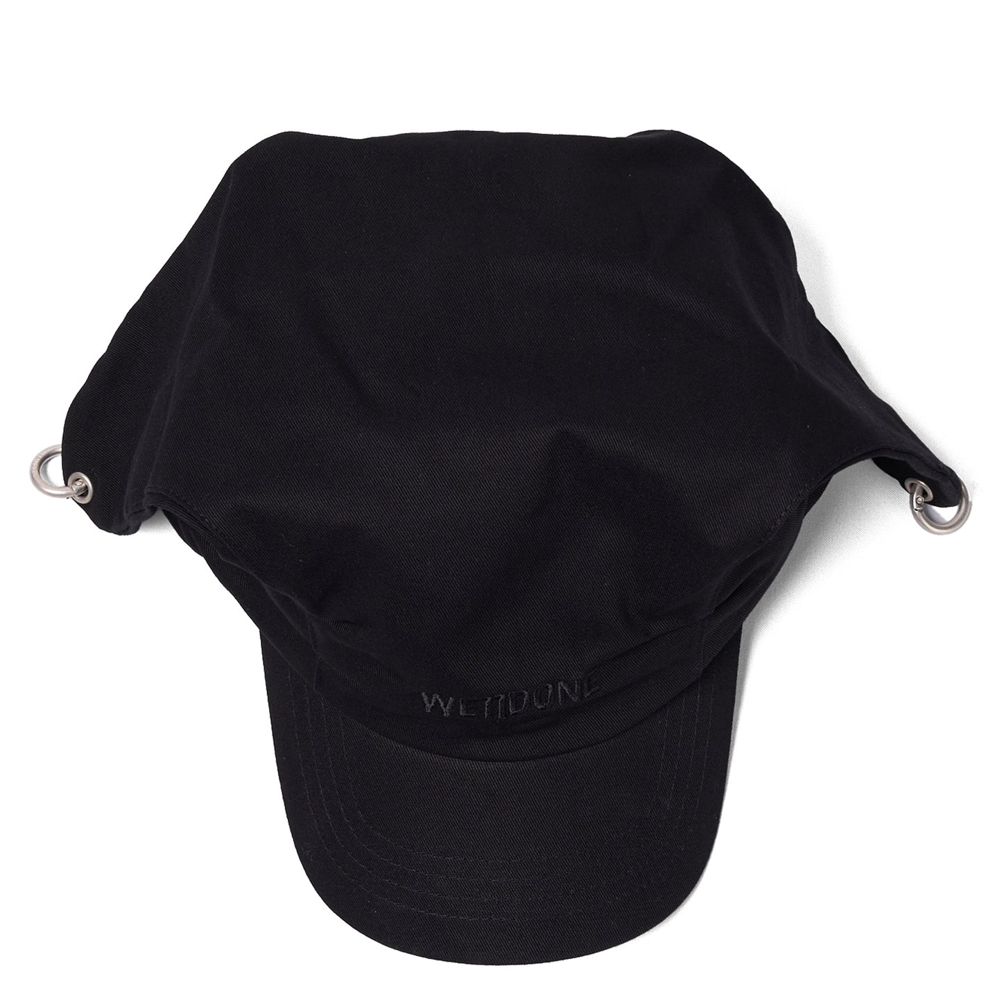 BLACK EAR DETAIL CAP / BLACK