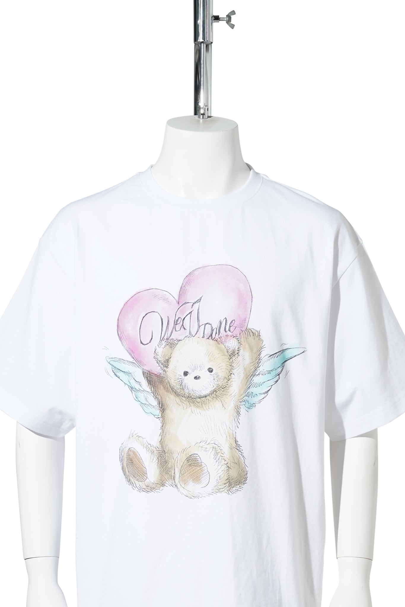 WHITE ANGEL TEDDY T-SHIRT / WHITE