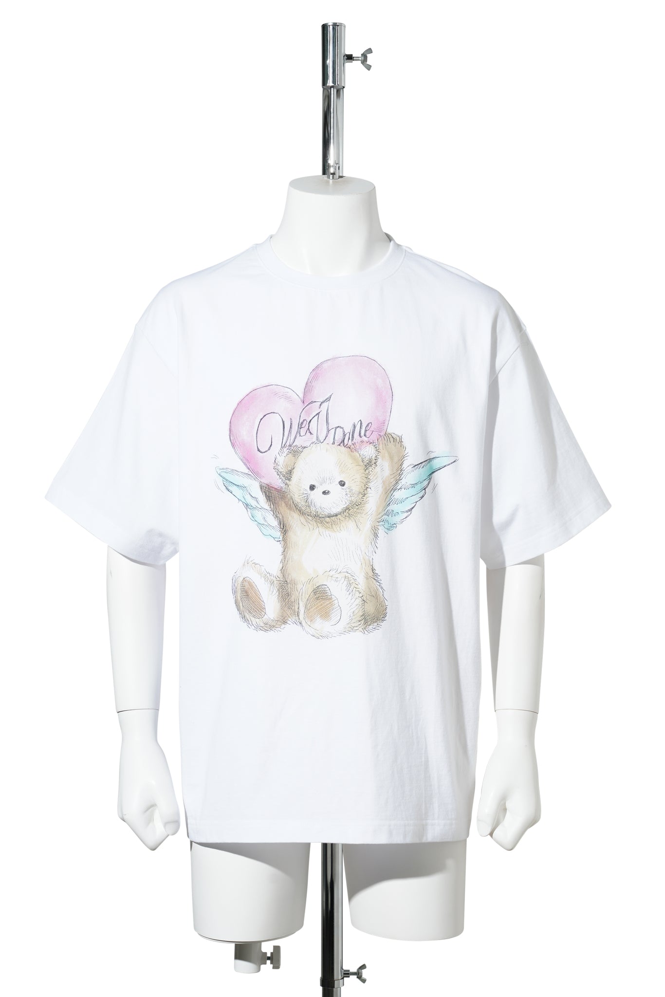 WHITE ANGEL TEDDY T-SHIRT / WHITE