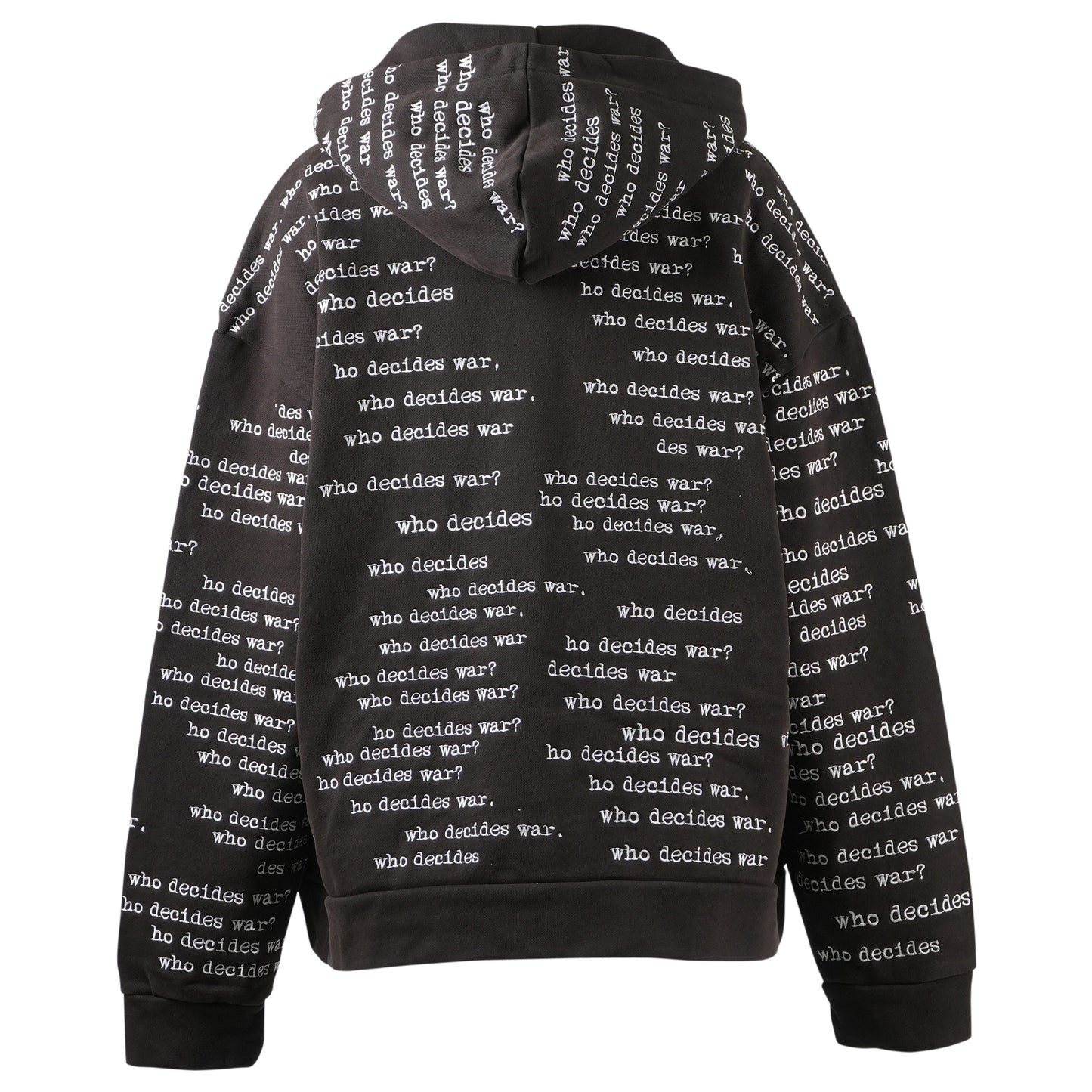 WDW SCRIPTURE ZIPPER PULLOVER / COAL