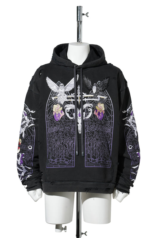 EPITOME HOODED PULLOVER / COAL