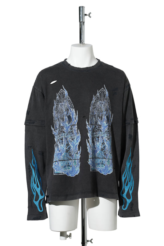 FLAME GLASS DOUBLE JERSEY / COAL