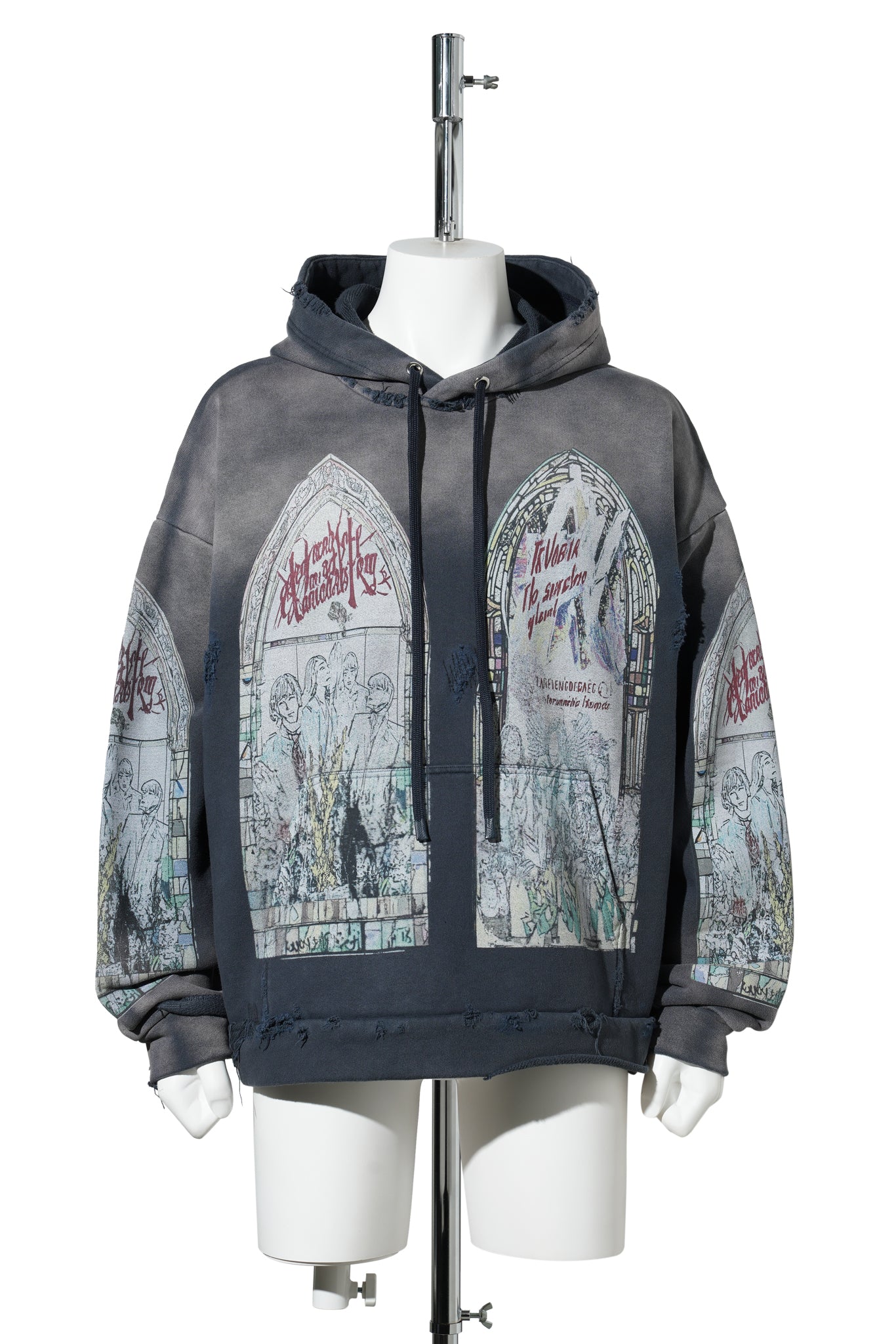 MOTLEY HOODED PULLOVER / VIOLET