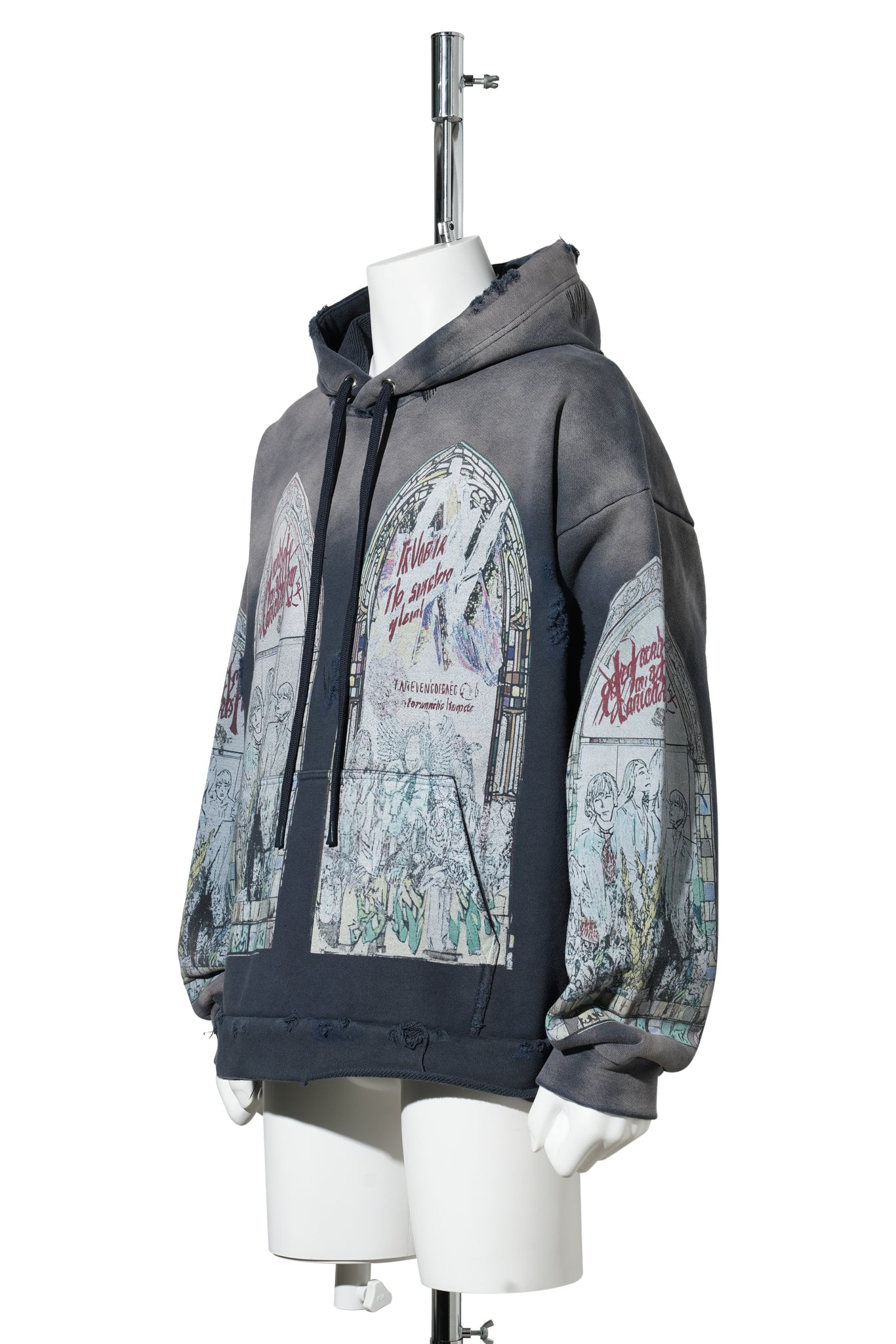 MOTLEY HOODED PULLOVER / VIOLET