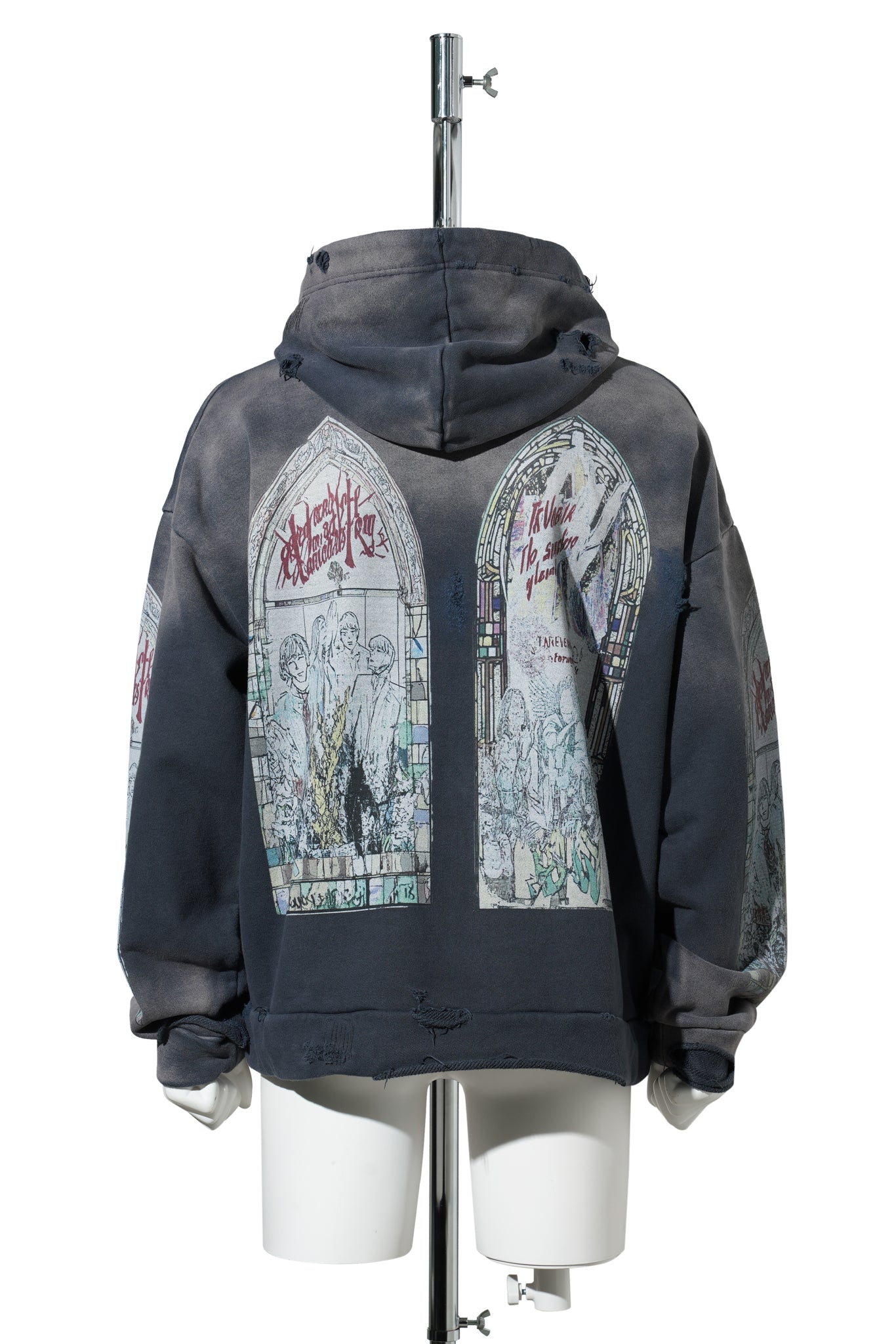 MOTLEY HOODED PULLOVER / VIOLET