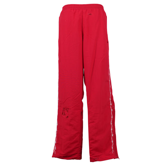 NYLON TRACK PANTS / RED