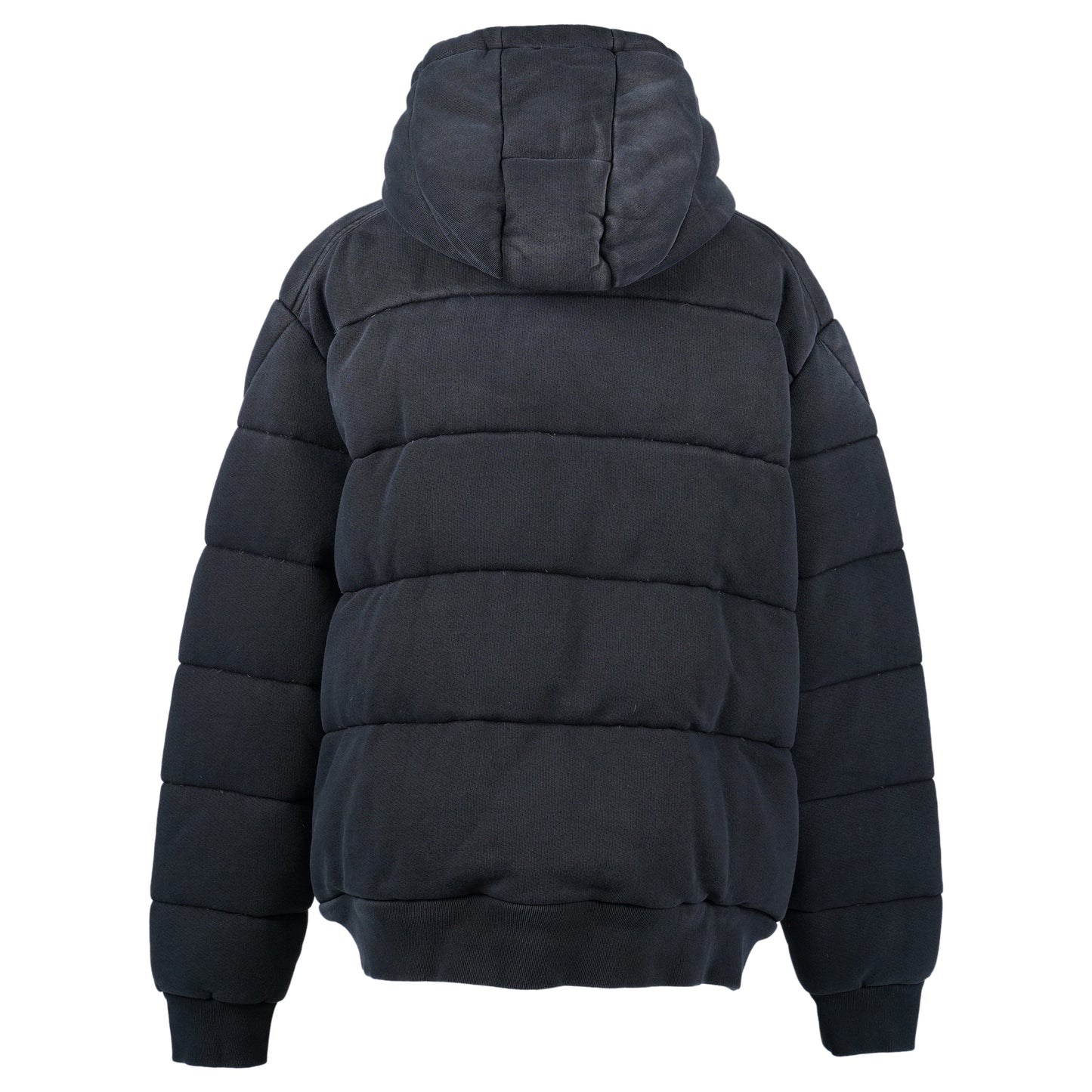 FLEECE PUFFER JACKET / BLACK