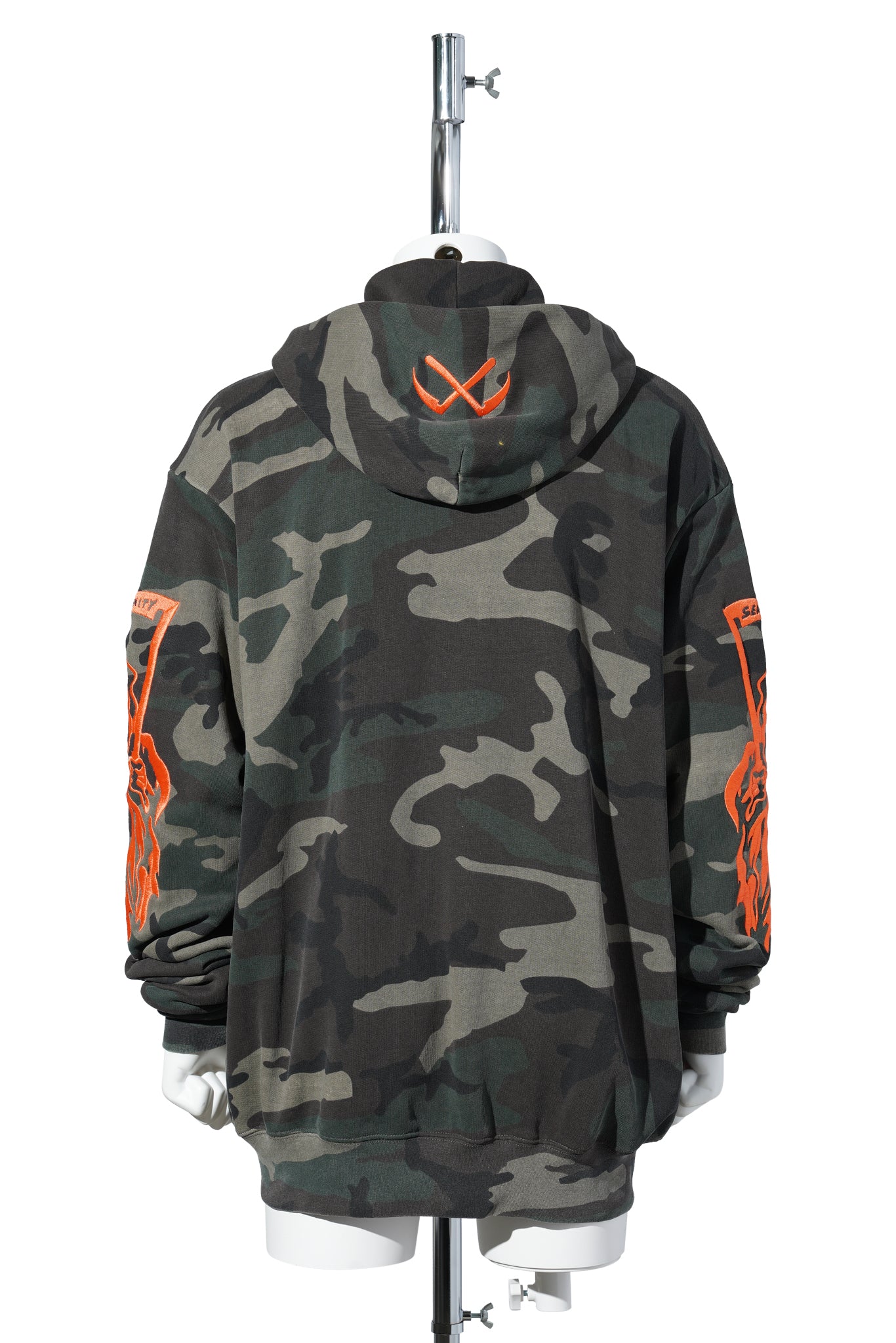 SERENITY REAPER THERMAL LINED ZIP UP / WASHED WOODLAND CAMO