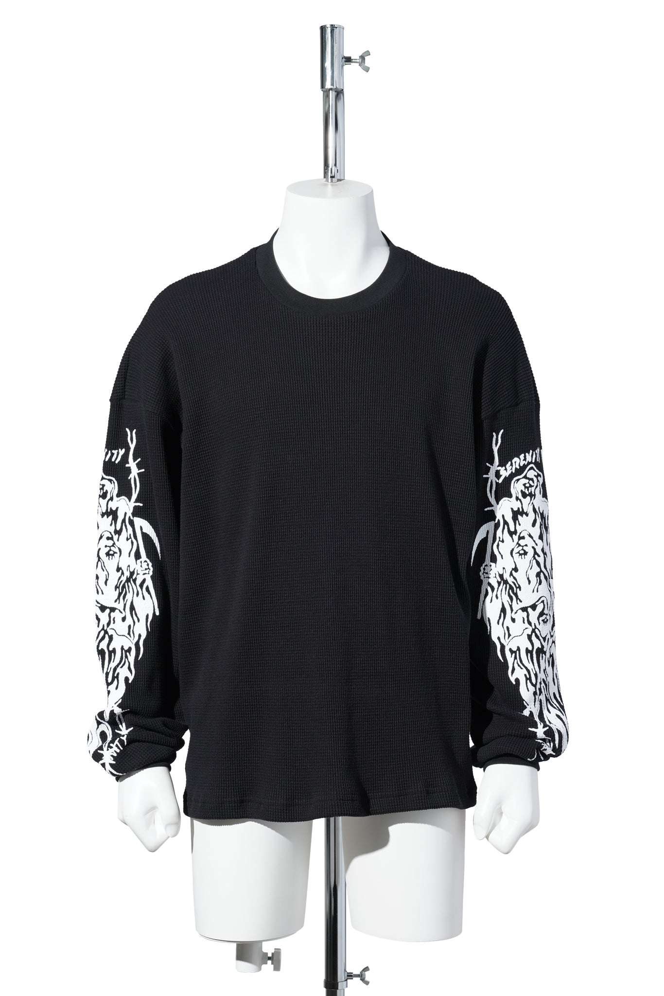 SERENITY TOTEM THERMAL LONG SLEEVE T-SHIRT / BLACK