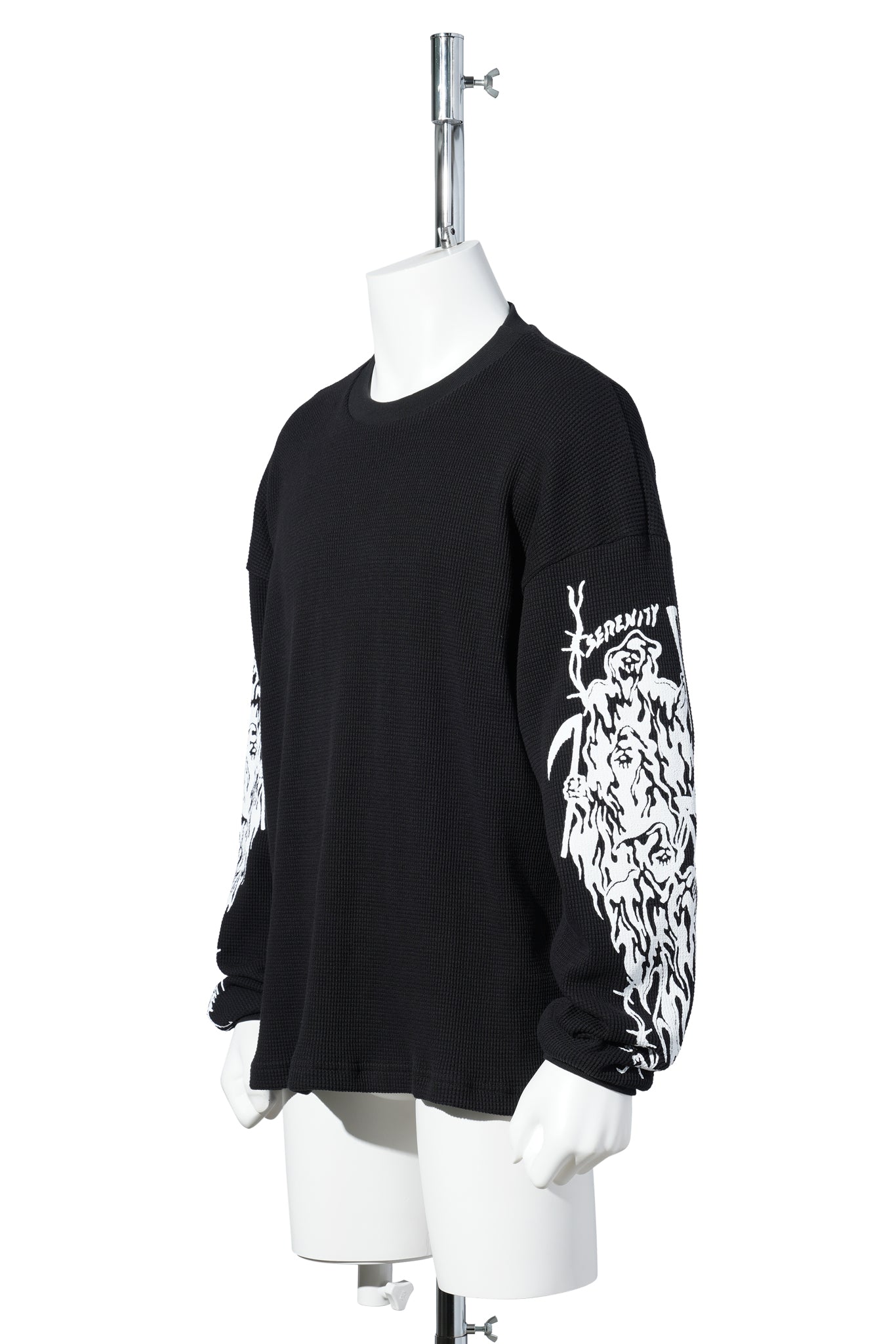 SERENITY TOTEM THERMAL LONG SLEEVE T-SHIRT / BLACK