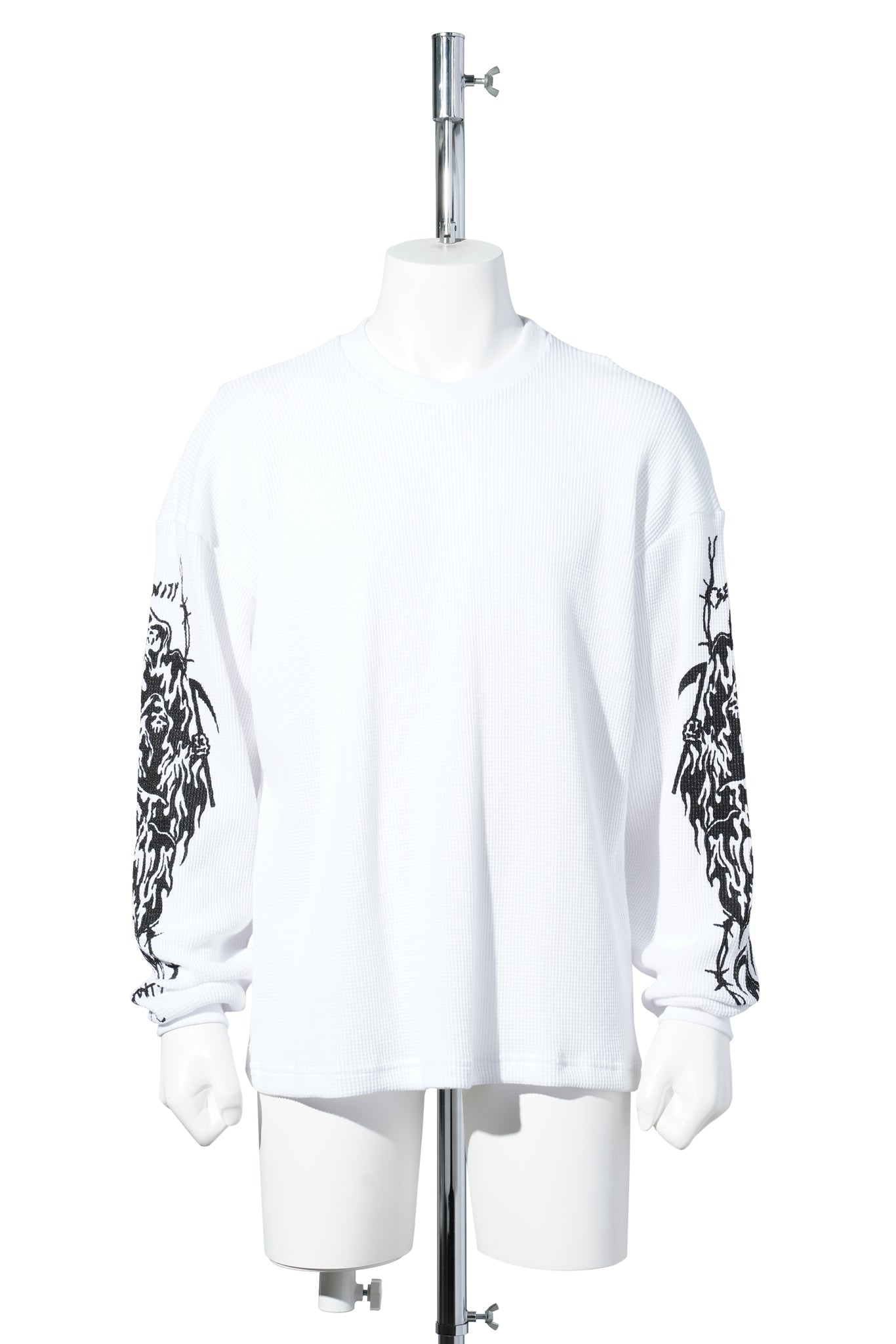 SERENITY TOTEM THERMAL LONG SLEEVE T-SHIRT / WHITE