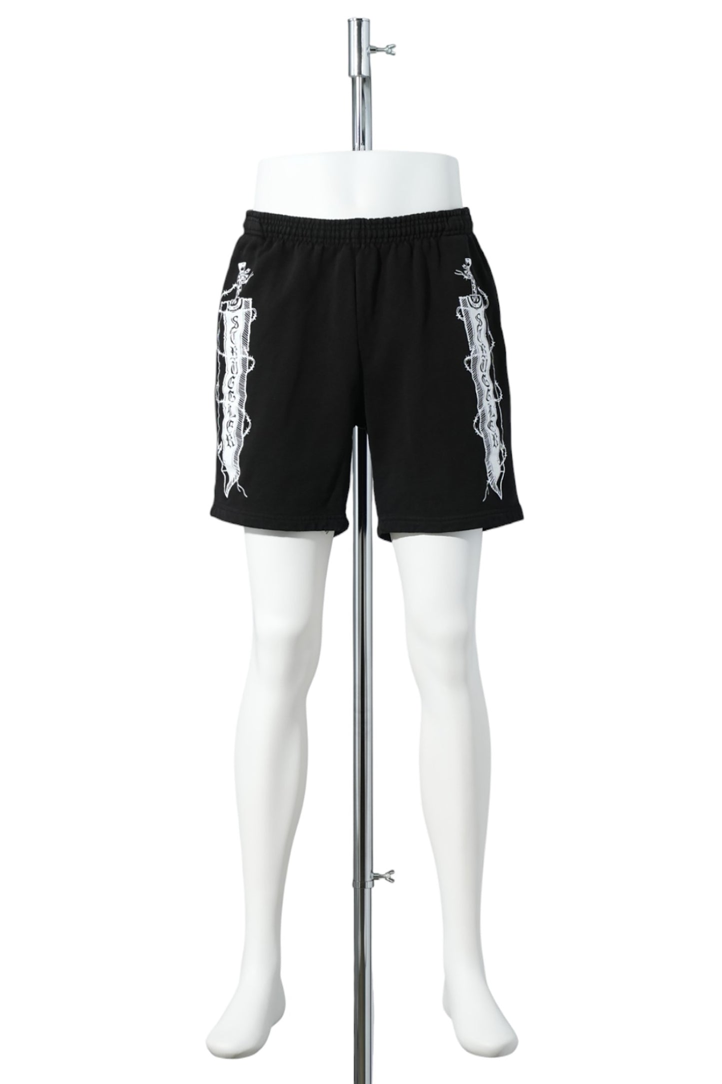 STRUGGLER SWORD SWEATSHORTS / BLACK