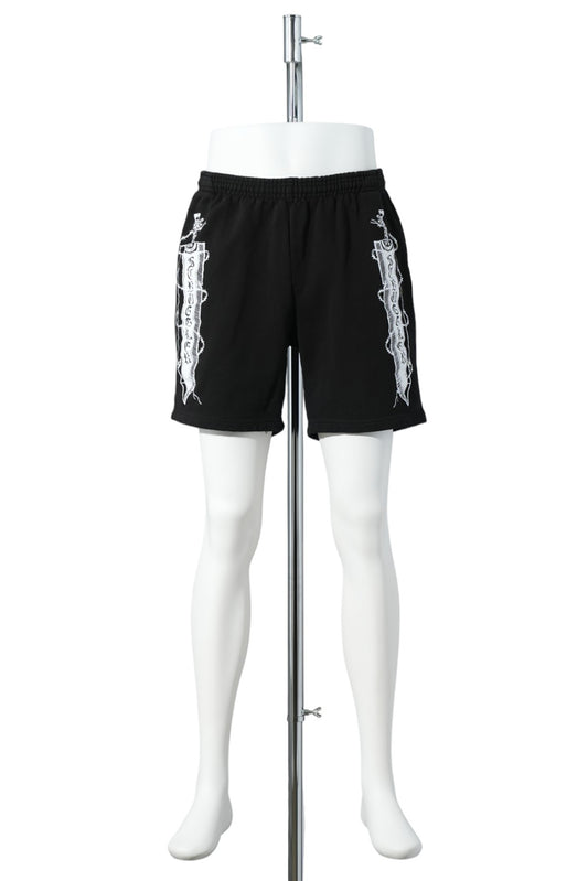 STRUGGLER SWORD SWEATSHORTS / BLACK