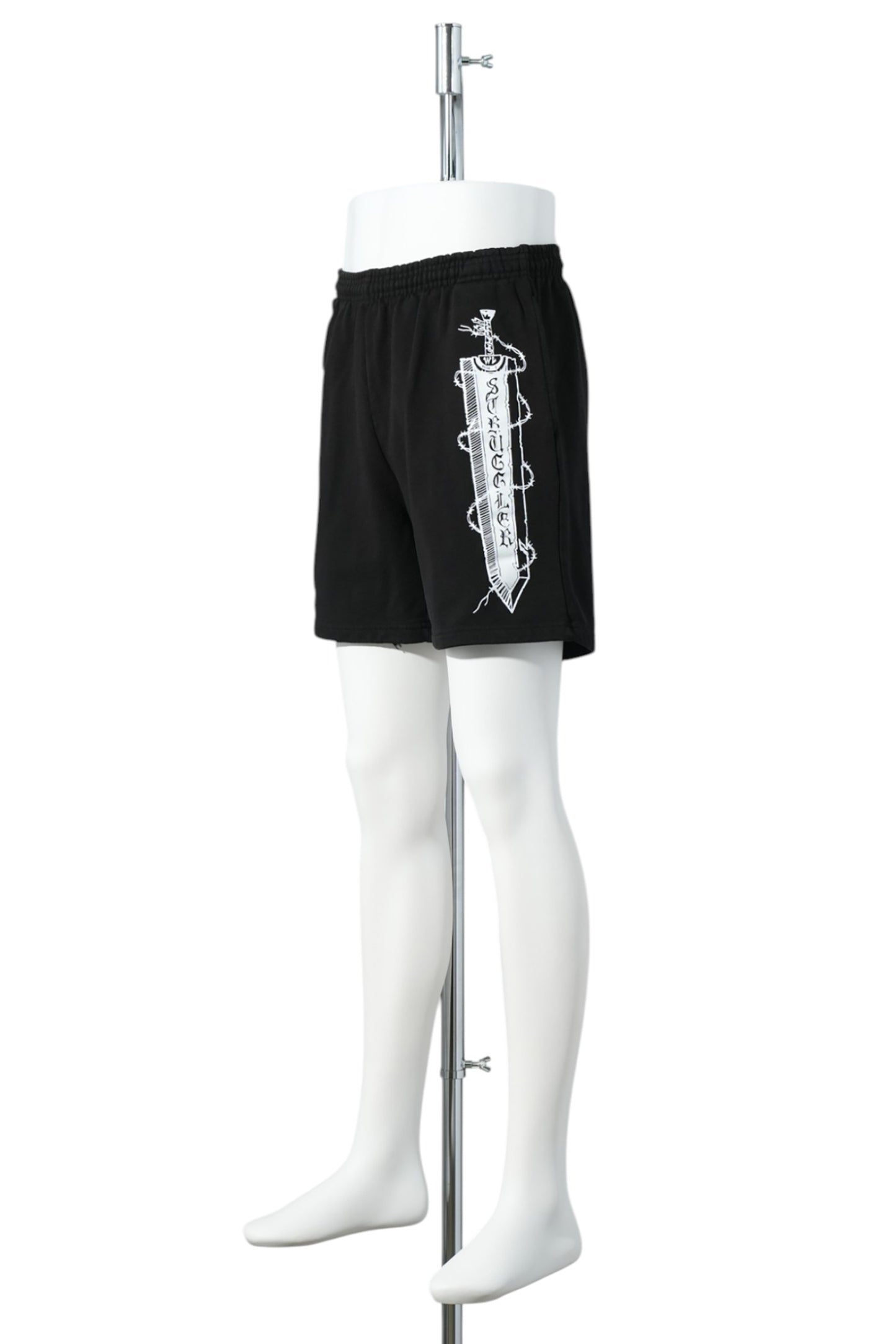 STRUGGLER SWORD SWEATSHORTS / BLACK