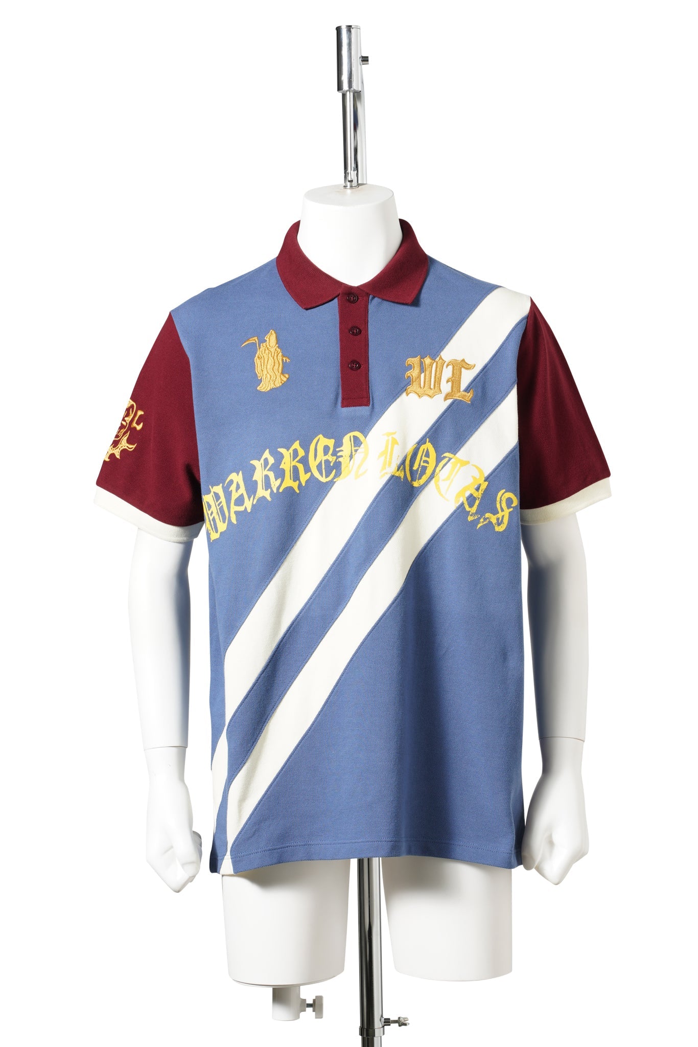 REAPER ACADEMY POLO / BLUE/CREAM/BURGUNDY