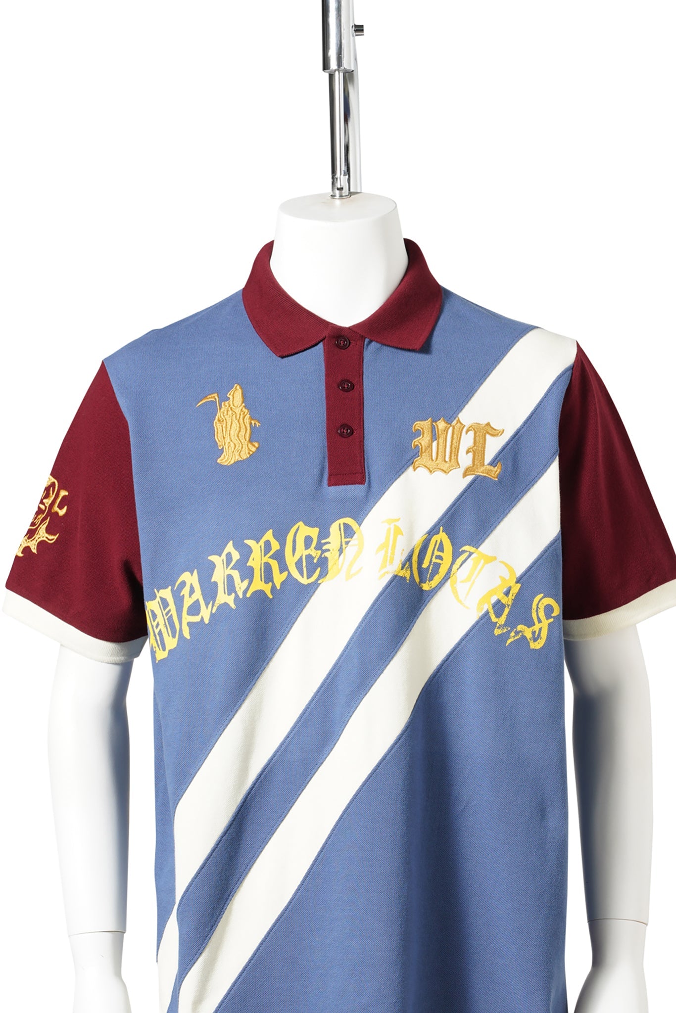 REAPER ACADEMY POLO / BLUE/CREAM/BURGUNDY