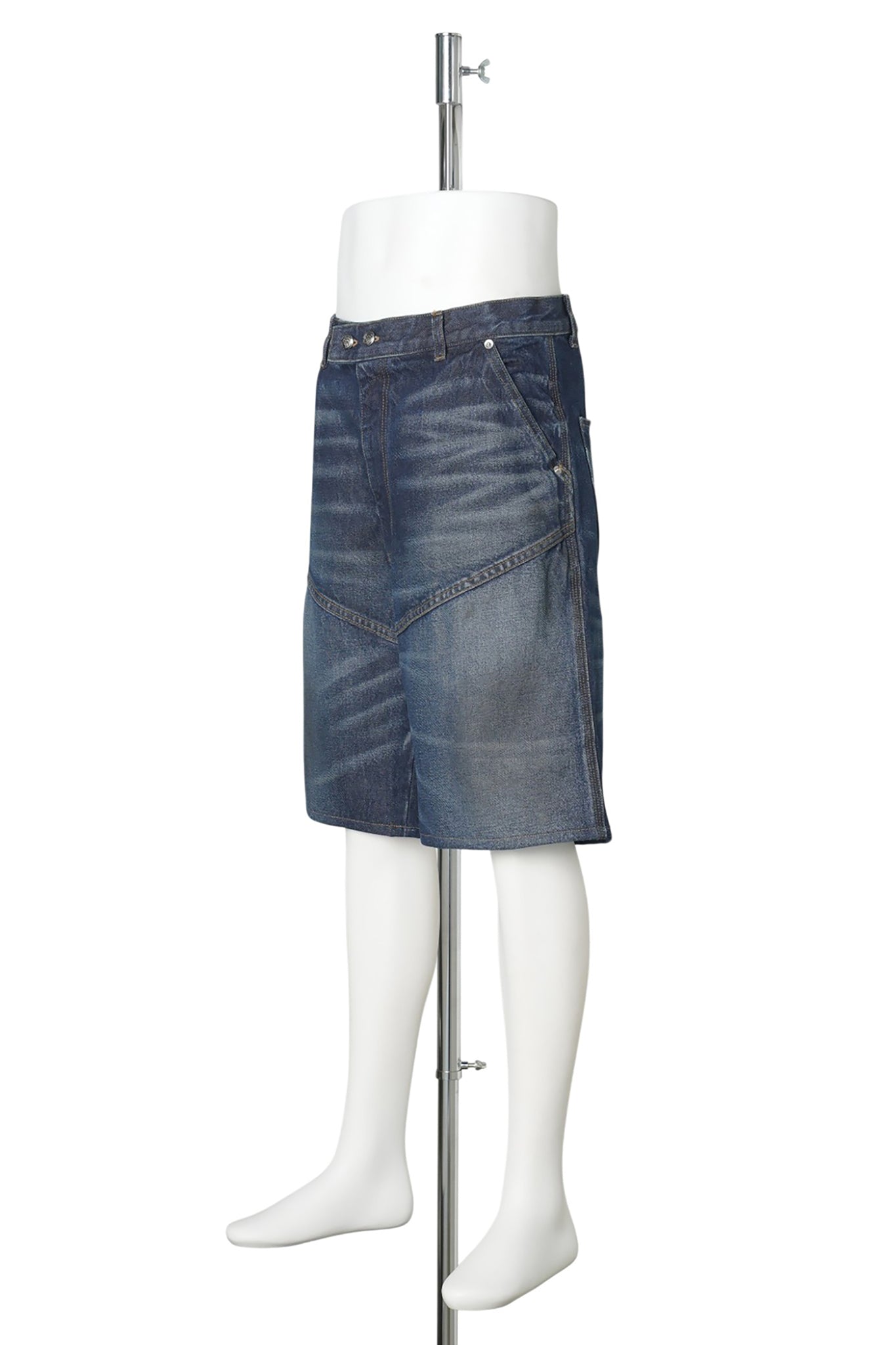 REAPER BAGGY MOTO DENIM SHORT / FADED INDIGO