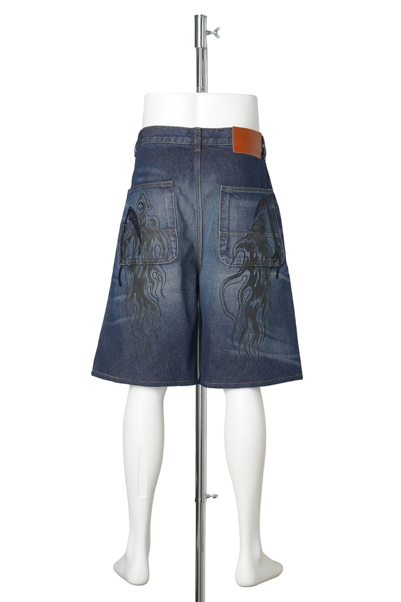 REAPER BAGGY MOTO DENIM SHORT / FADED INDIGO