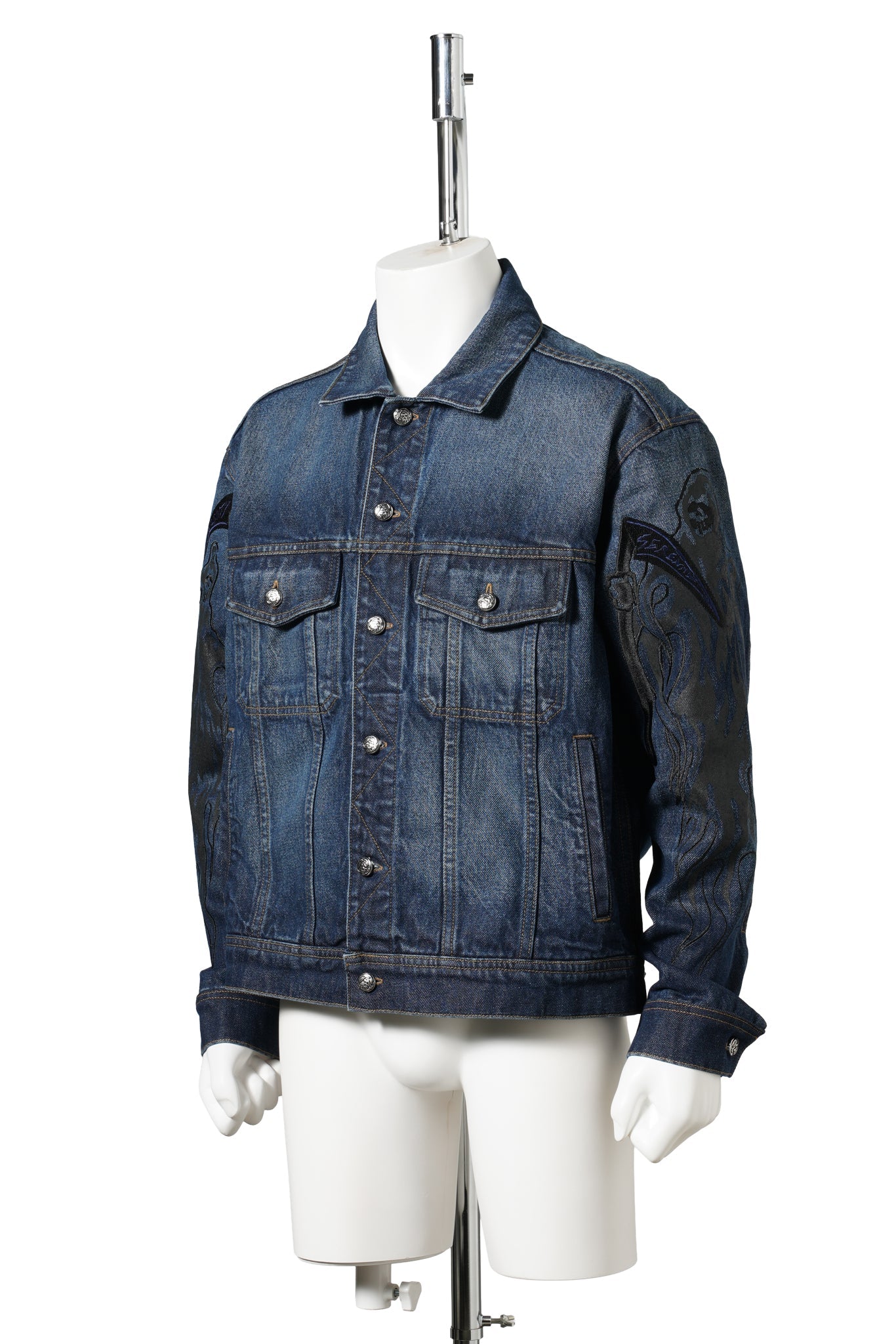 REAPER DENIM TRUCKER JACKET / FADED INDIGO