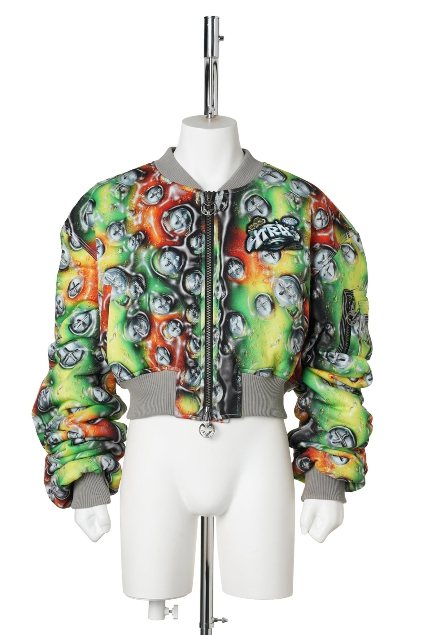 GRAPHIC PILOT JACKET / GREEN