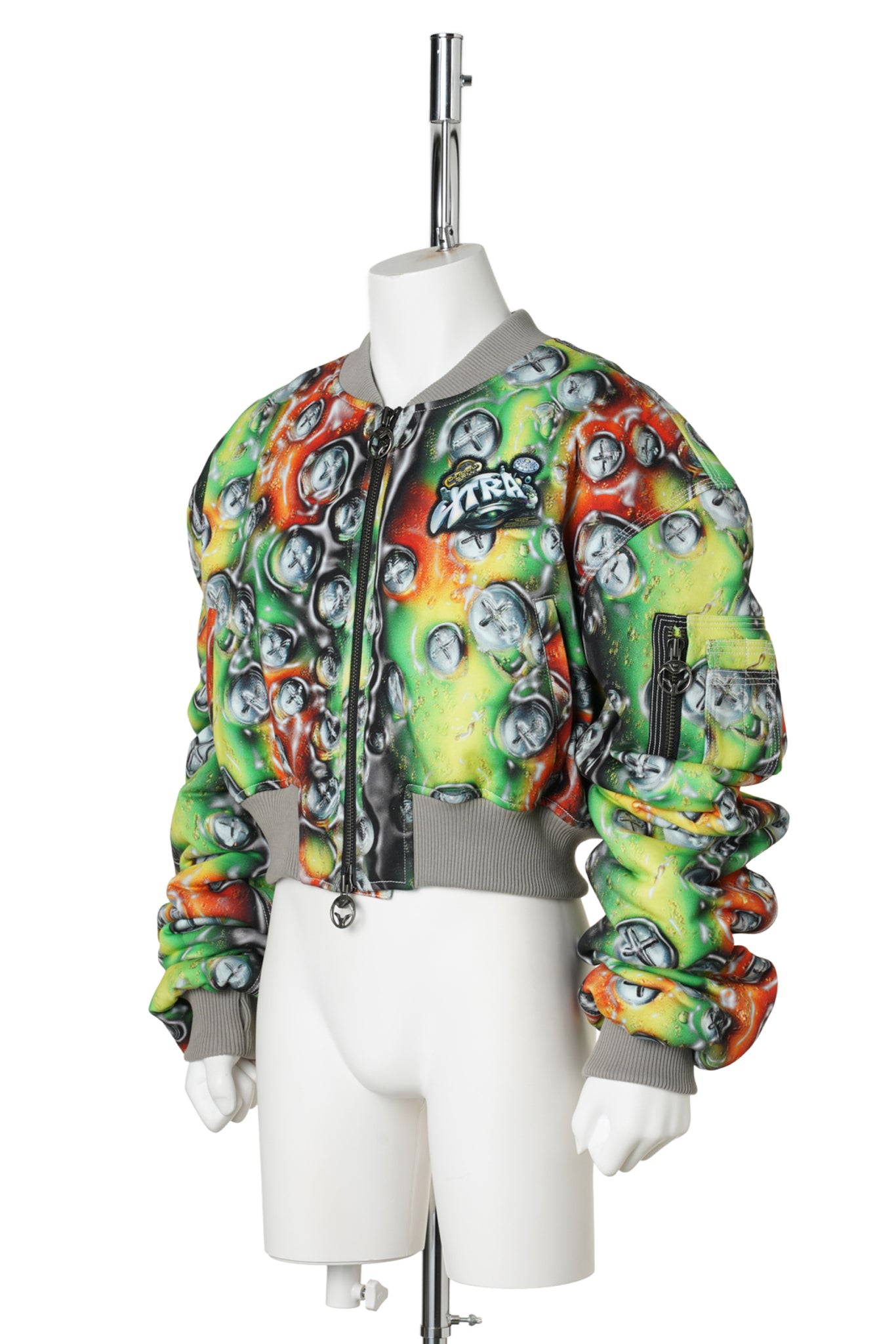 GRAPHIC PILOT JACKET / GREEN