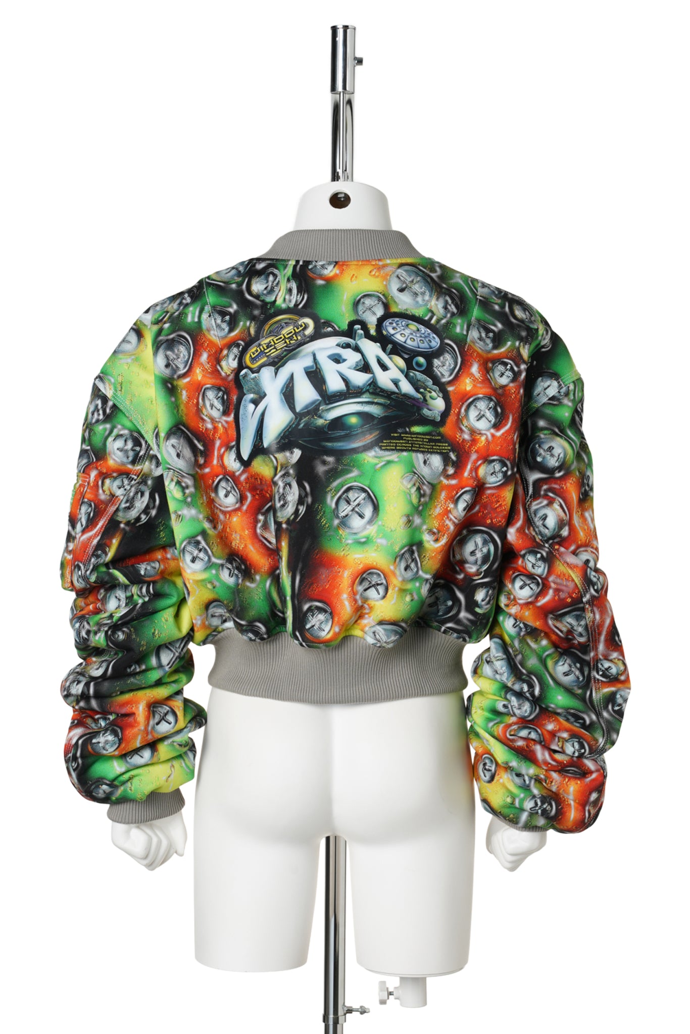 GRAPHIC PILOT JACKET / GREEN