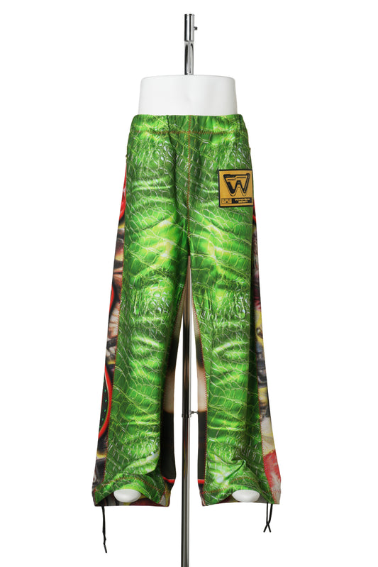 PRINTED LOOSE-FIT SWEATPANTS / GREEN