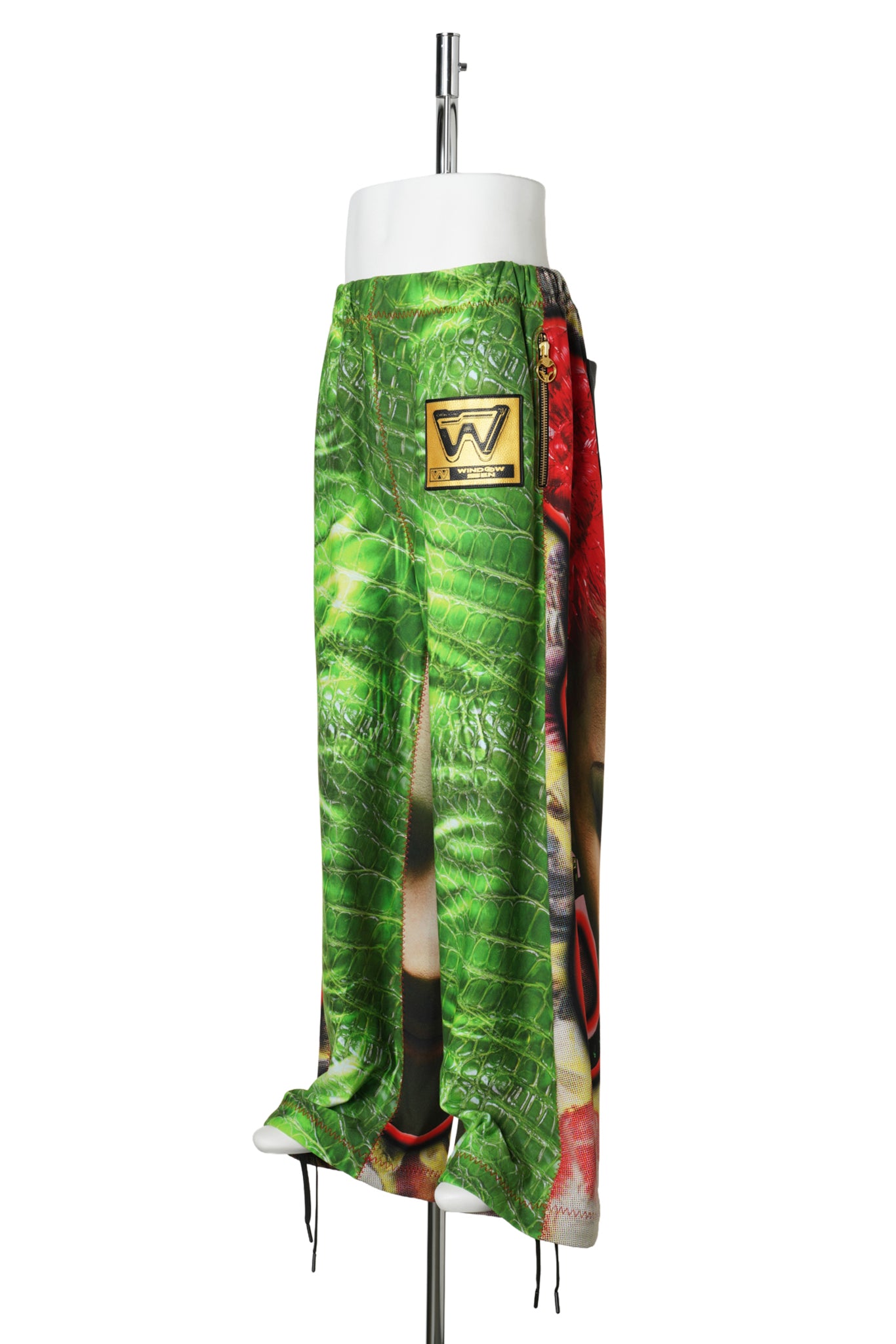 PRINTED LOOSE-FIT SWEATPANTS / GREEN