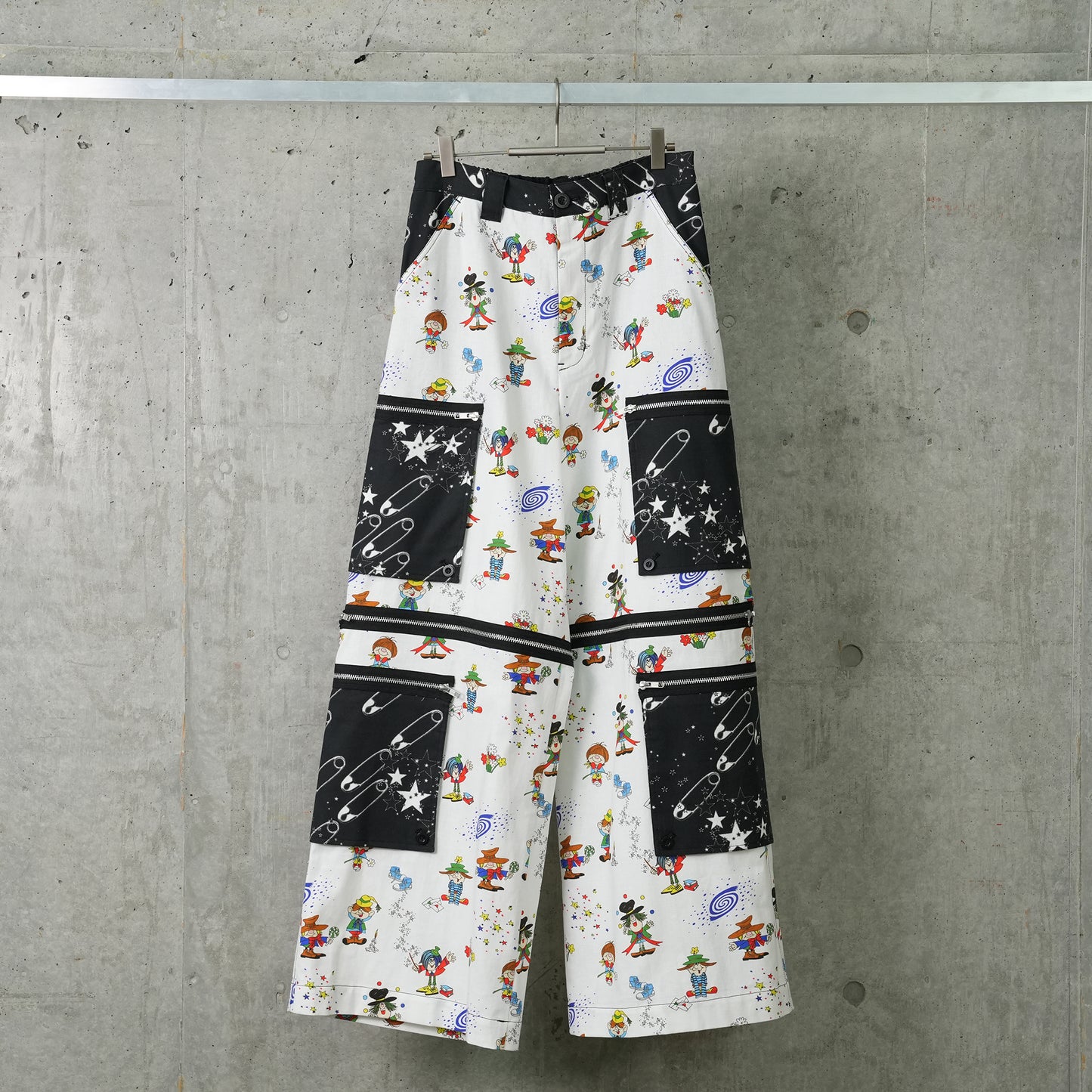 2 WAY 8 POCKETS TROUSERS / KIDS SAFETY PIN/STAR