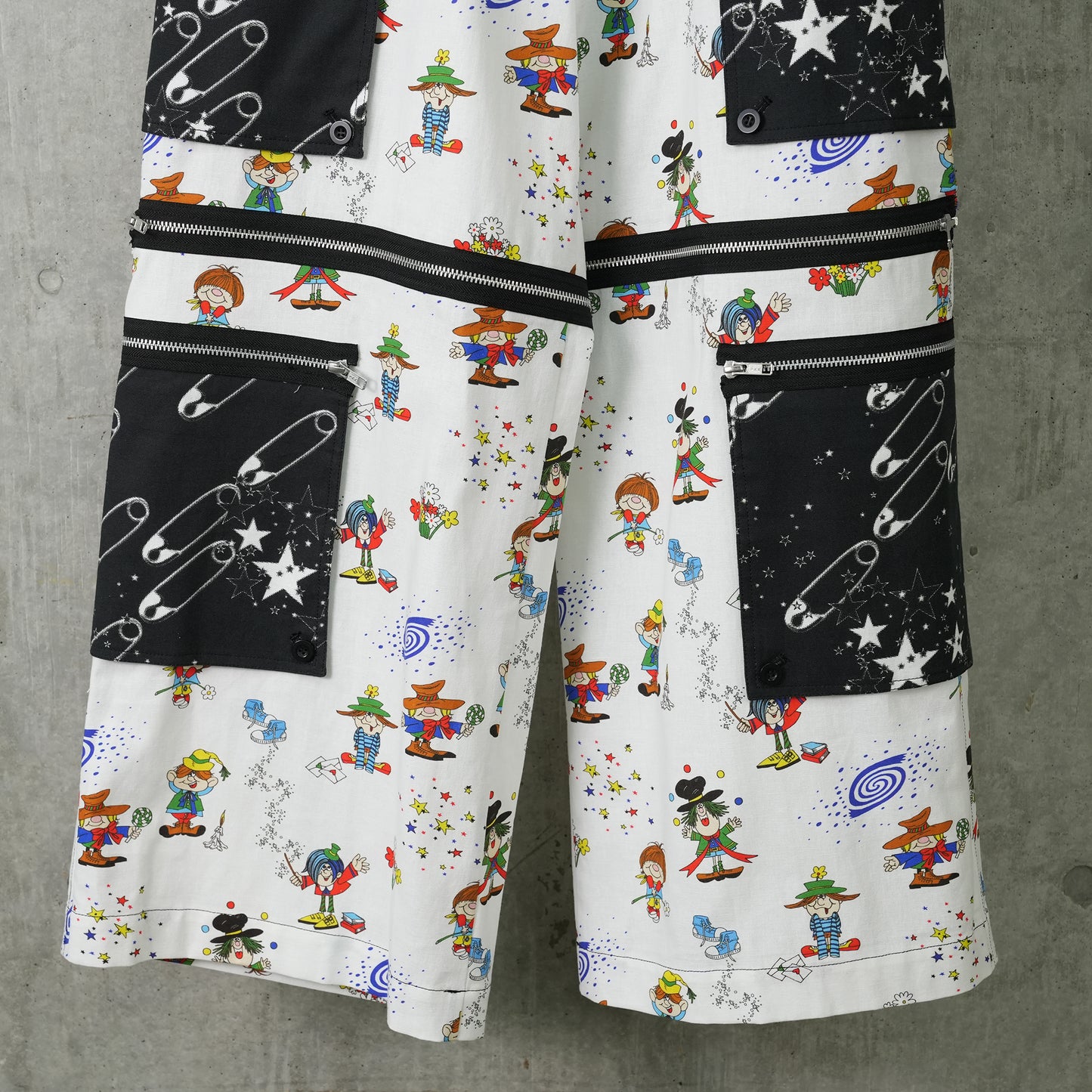 2 WAY 8 POCKETS TROUSERS / KIDS SAFETY PIN/STAR