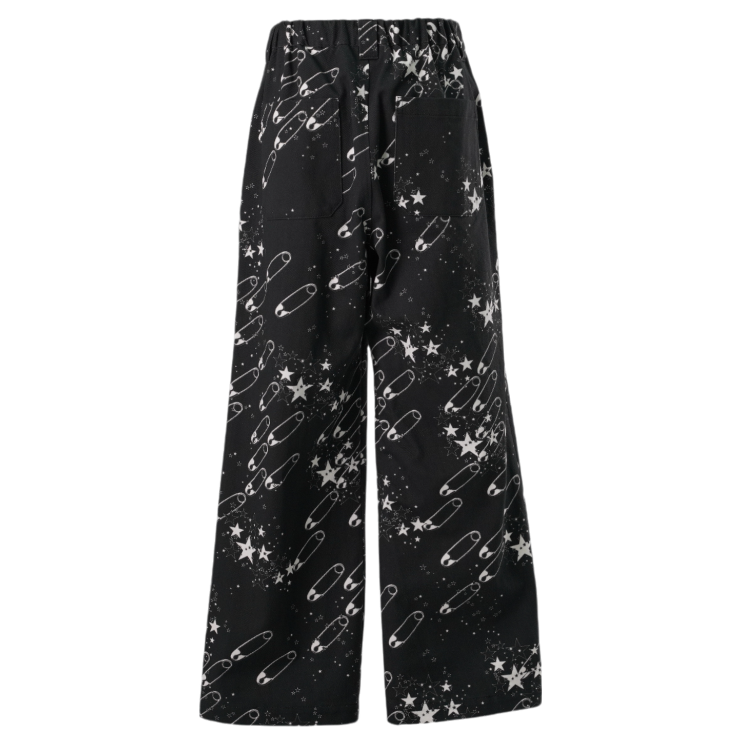 SINGLE PLEAT TROUSERS / SAFETY PIN/STAR