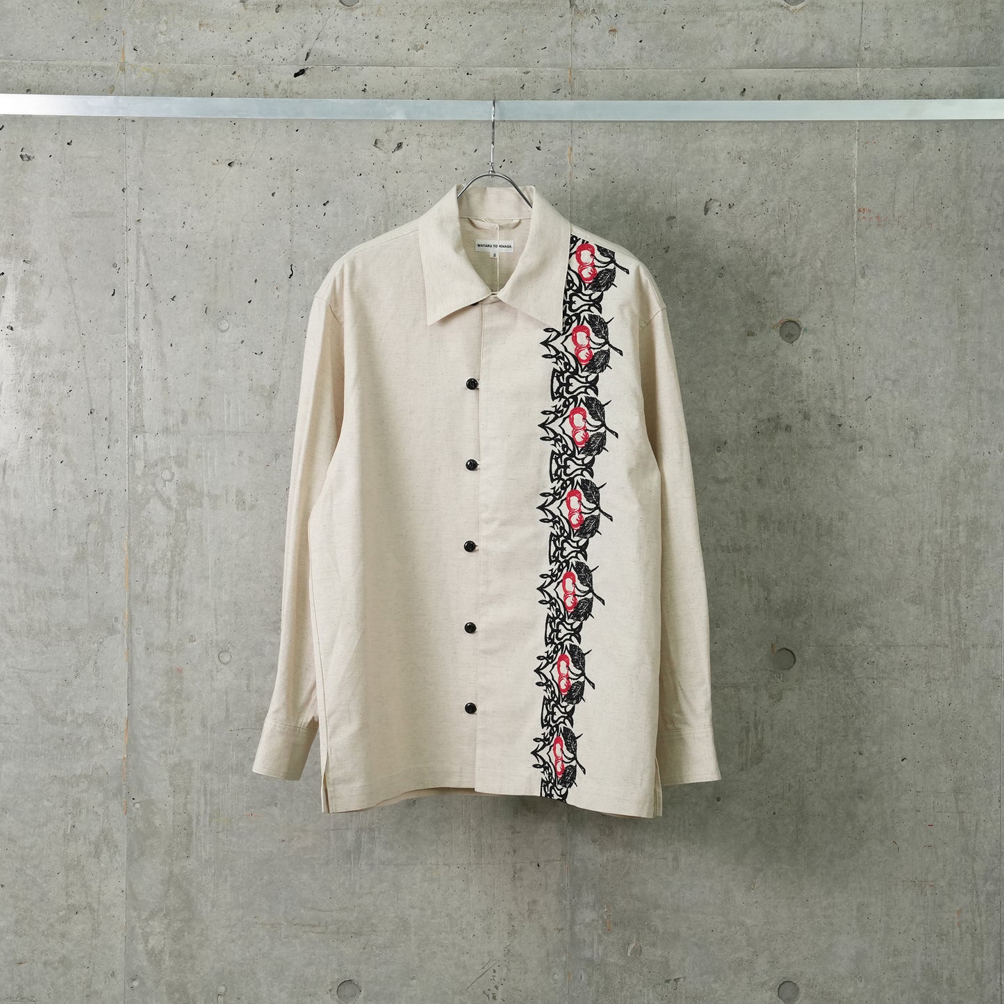 EMBROIDERED SHIRT / CHERRY